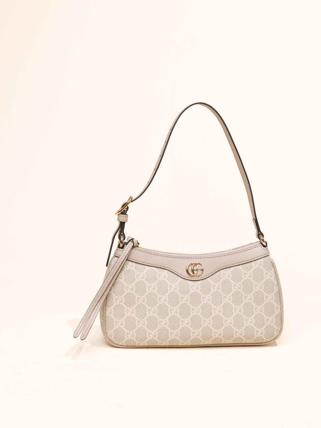 Gucci Beige/White GG Supreme Canvas Ophidia Small Shoulder Bag