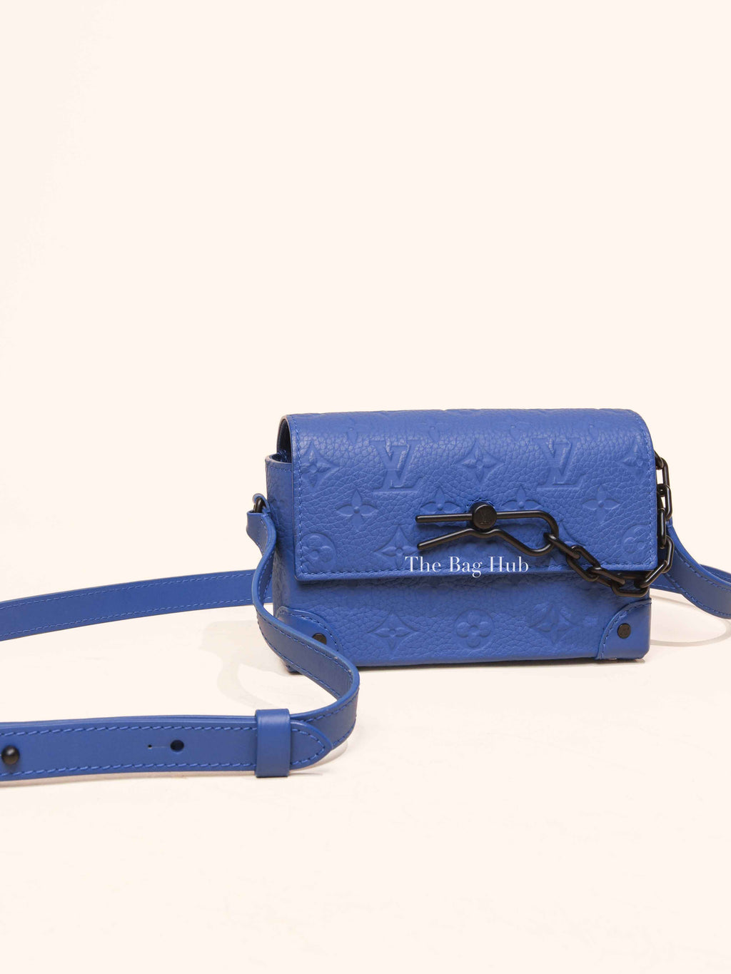 Louis Vuitton Sapphire Taurillon Monogram Steamer Wearable Wallet