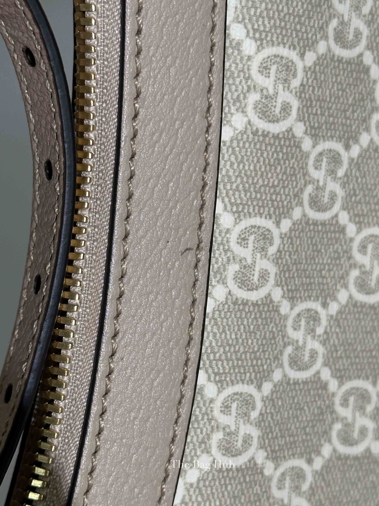 Gucci Beige/White GG Supreme Canvas Ophidia Small Shoulder Bag