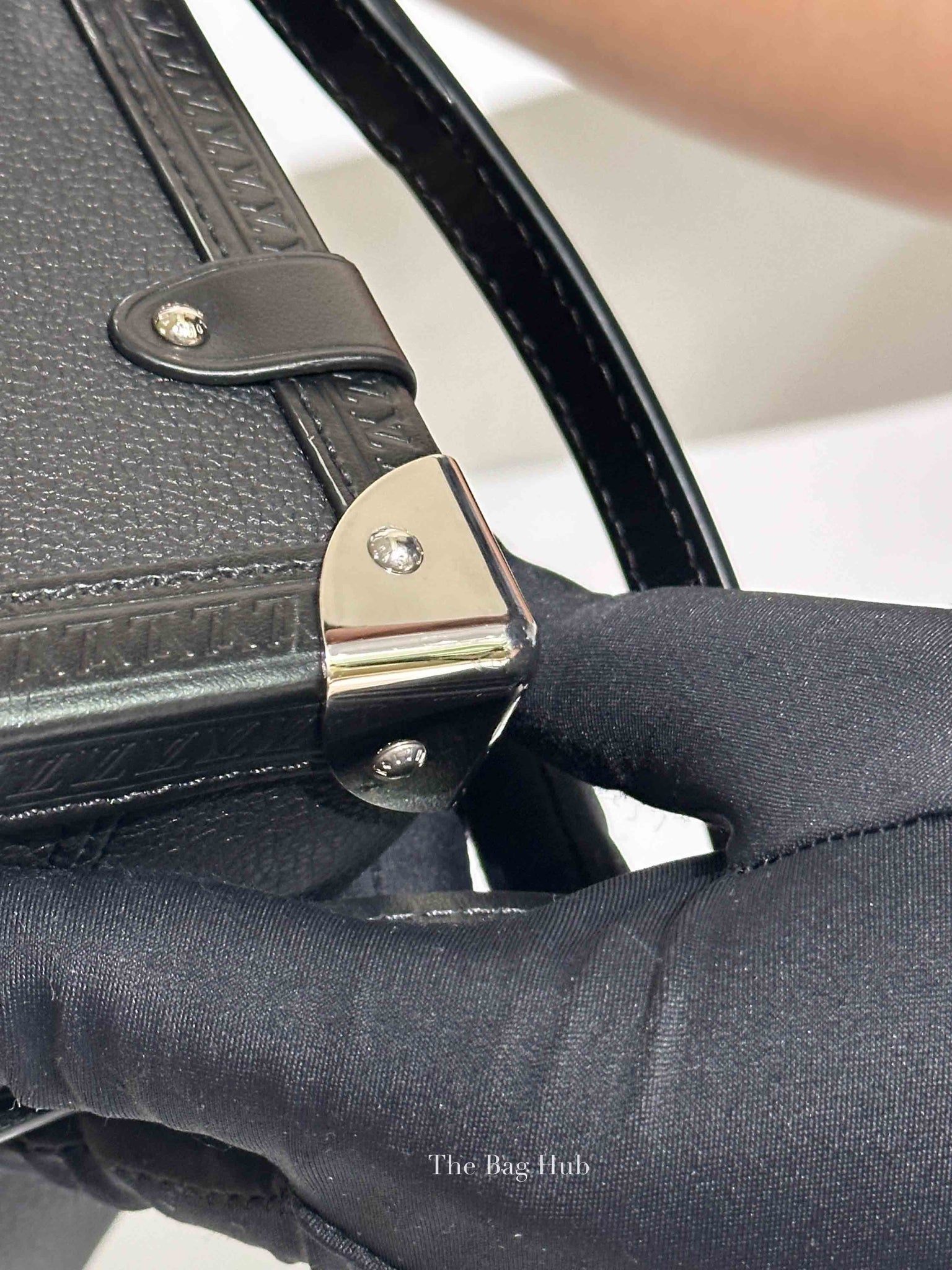 Louis Vuitton Black Grained Calf Side Trunk MM Bag