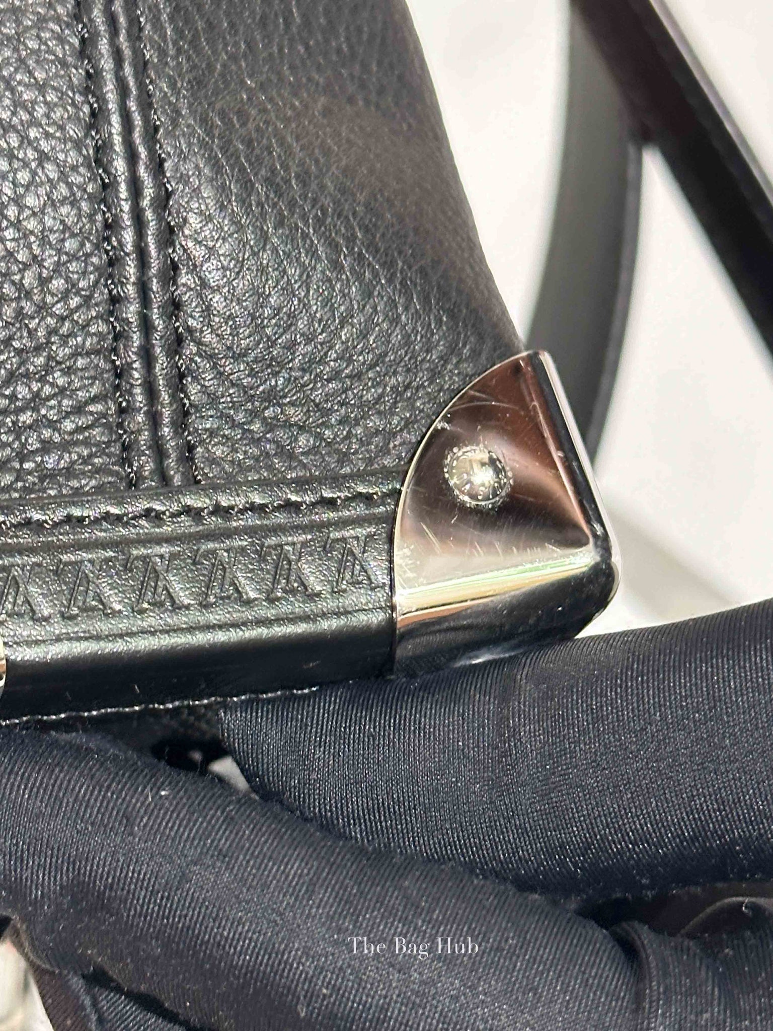 Louis Vuitton Black Grained Calf Side Trunk MM Bag