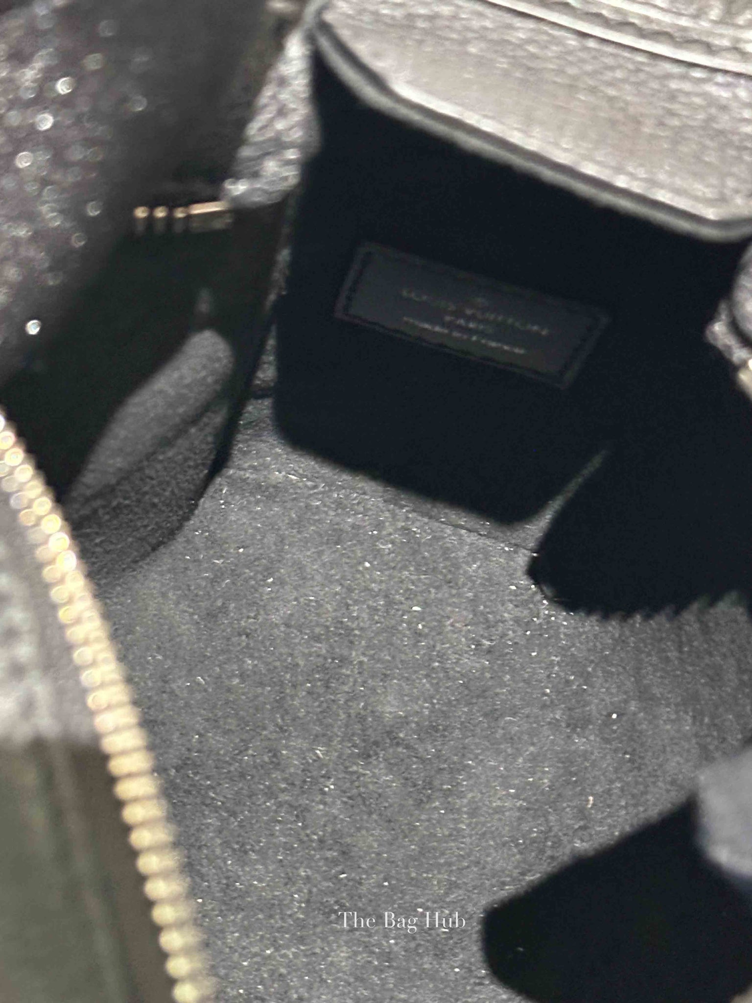 Louis Vuitton Black Grained Calf Side Trunk MM Bag