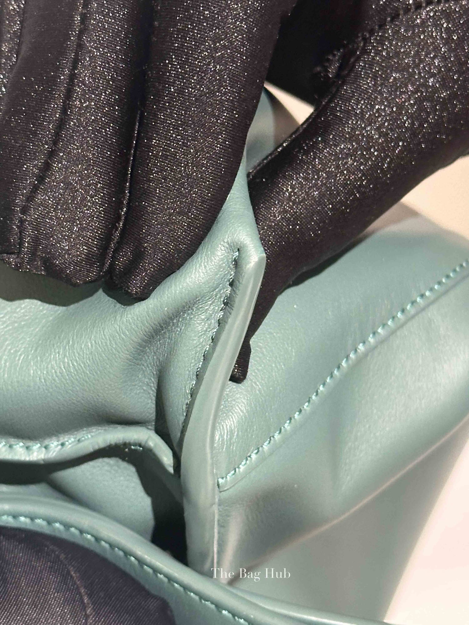 Loewe Petrol Green Nappa Calfskin Medium Flamenco Clutch Bag