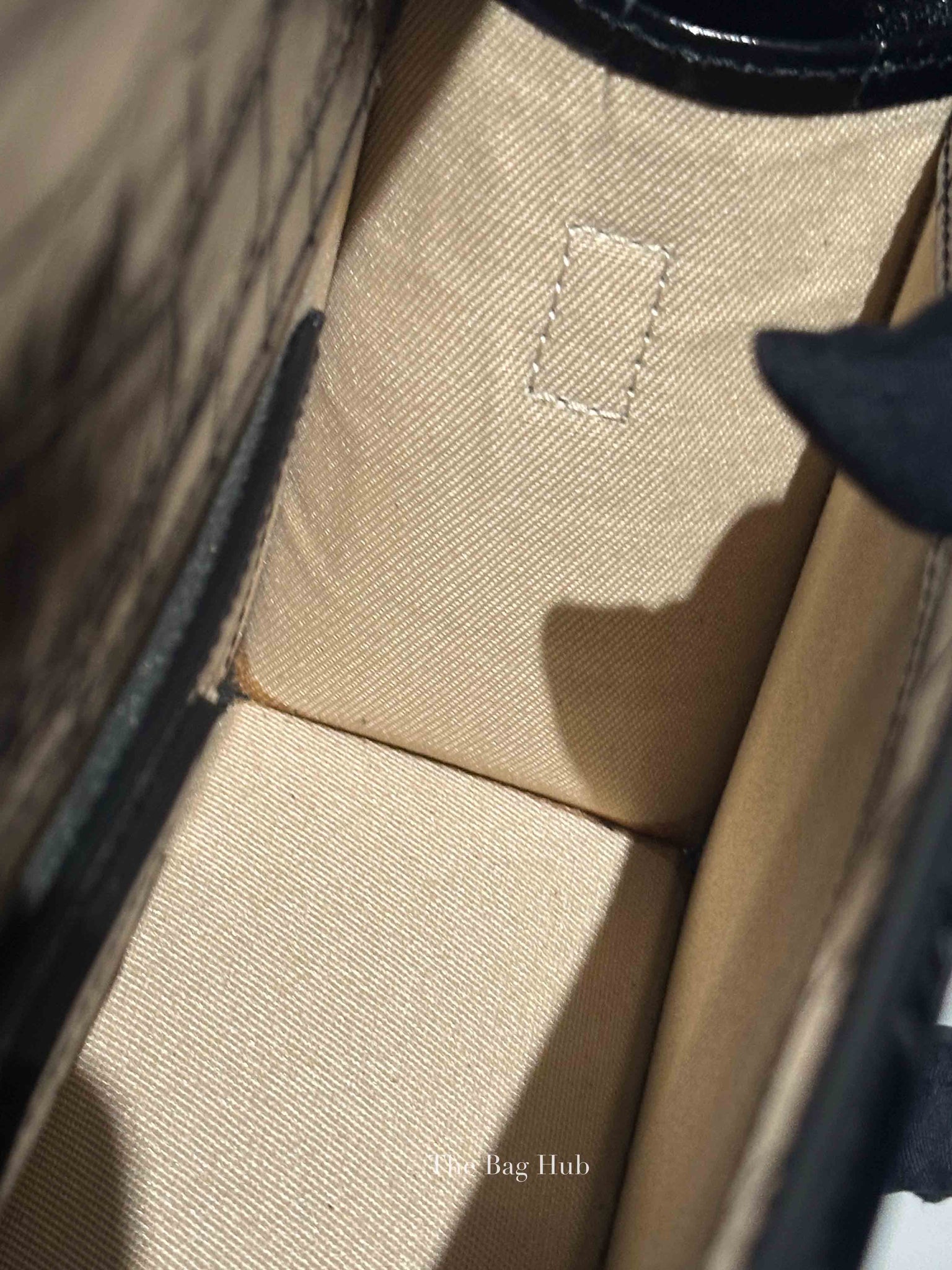 Jacquemus Black Crocodile Embossed Leather The Large Bambino Bag