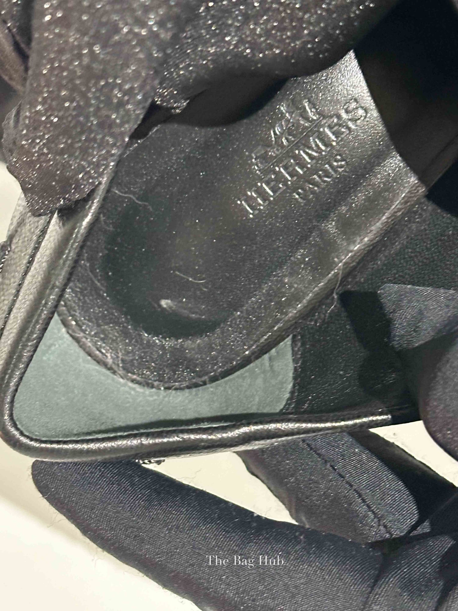 Hermes Black Leather Pointed Pumps Size 37