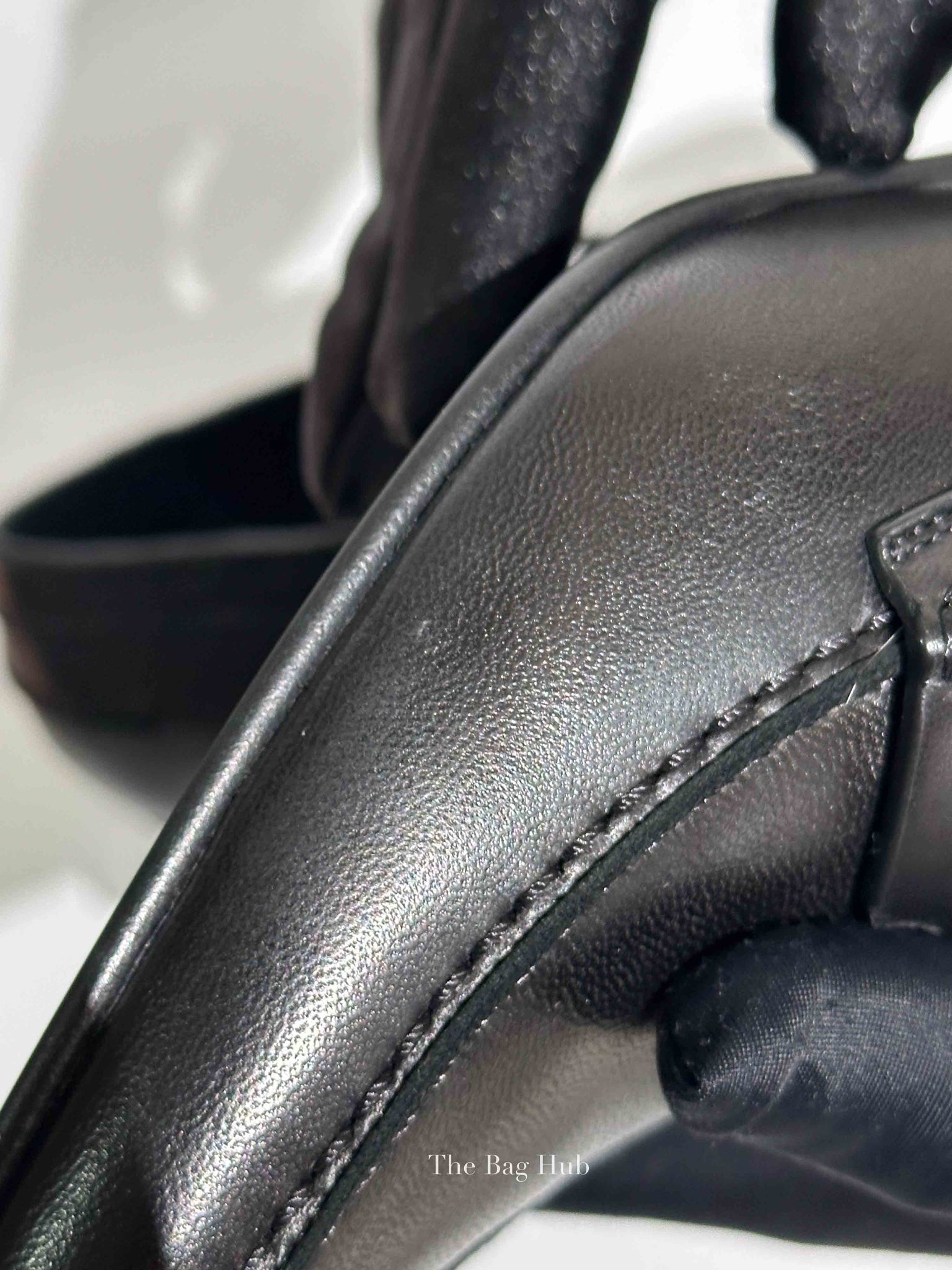 Hermes Black Leather Pointed Pumps Size 37