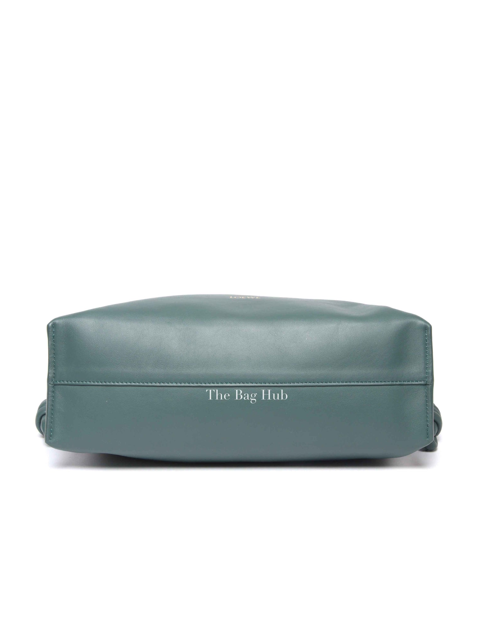 Loewe Petrol Green Nappa Calfskin Medium Flamenco Clutch Bag