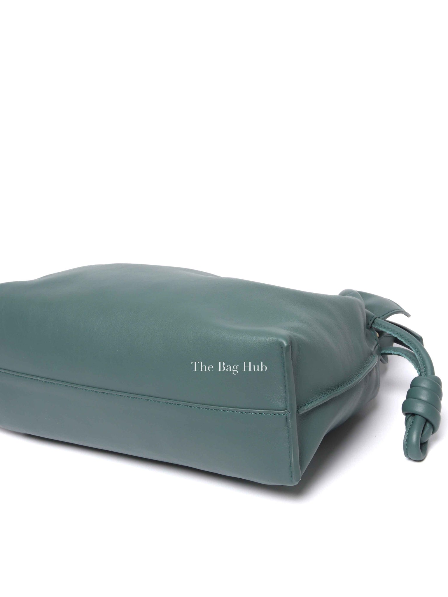 Loewe Petrol Green Nappa Calfskin Medium Flamenco Clutch Bag