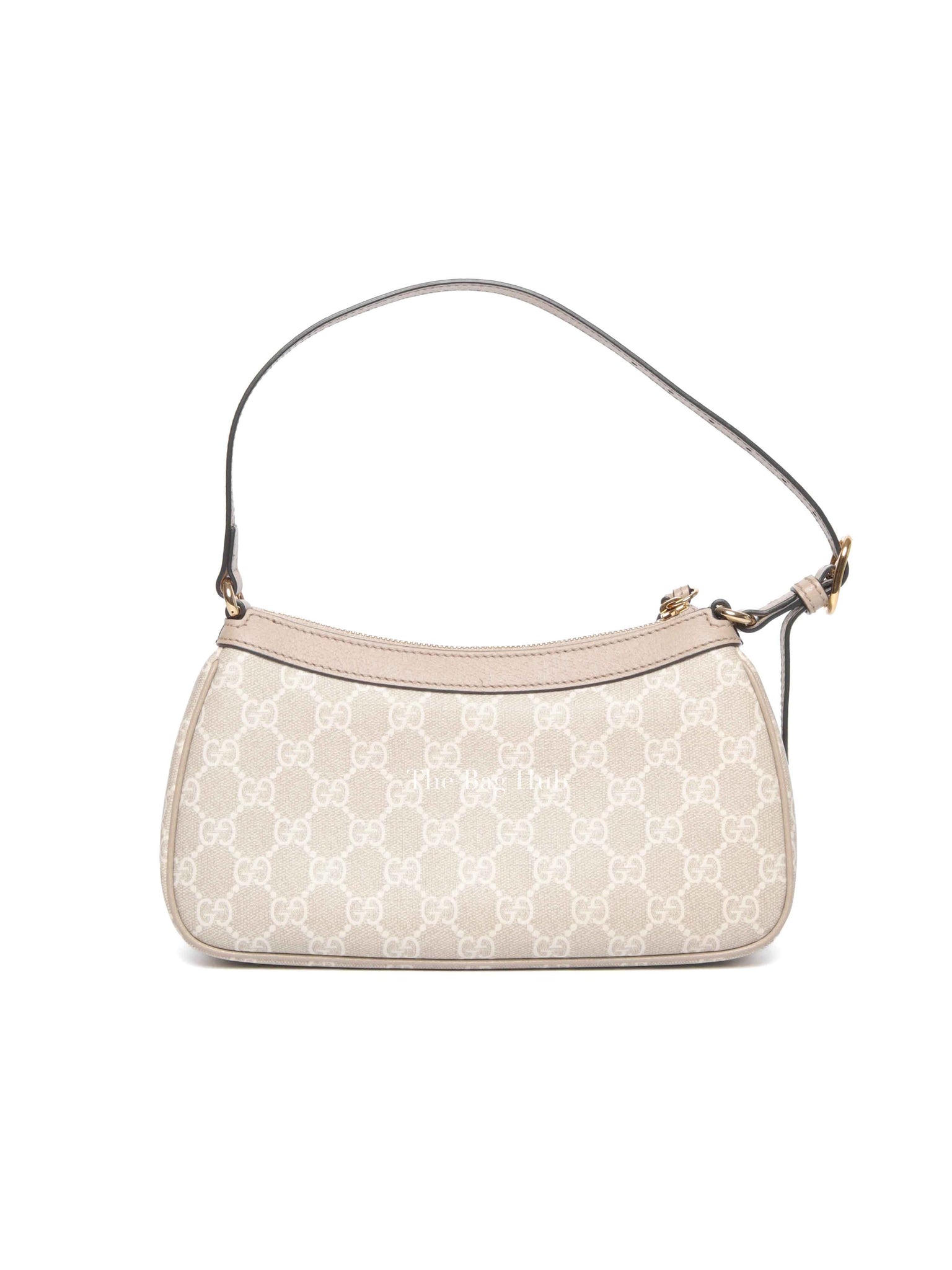 Gucci Beige/White GG Supreme Canvas Ophidia Small Shoulder Bag