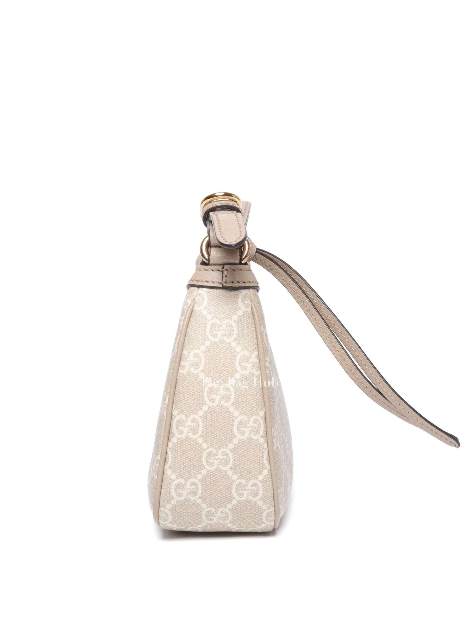 Gucci Beige/White GG Supreme Canvas Ophidia Small Shoulder Bag