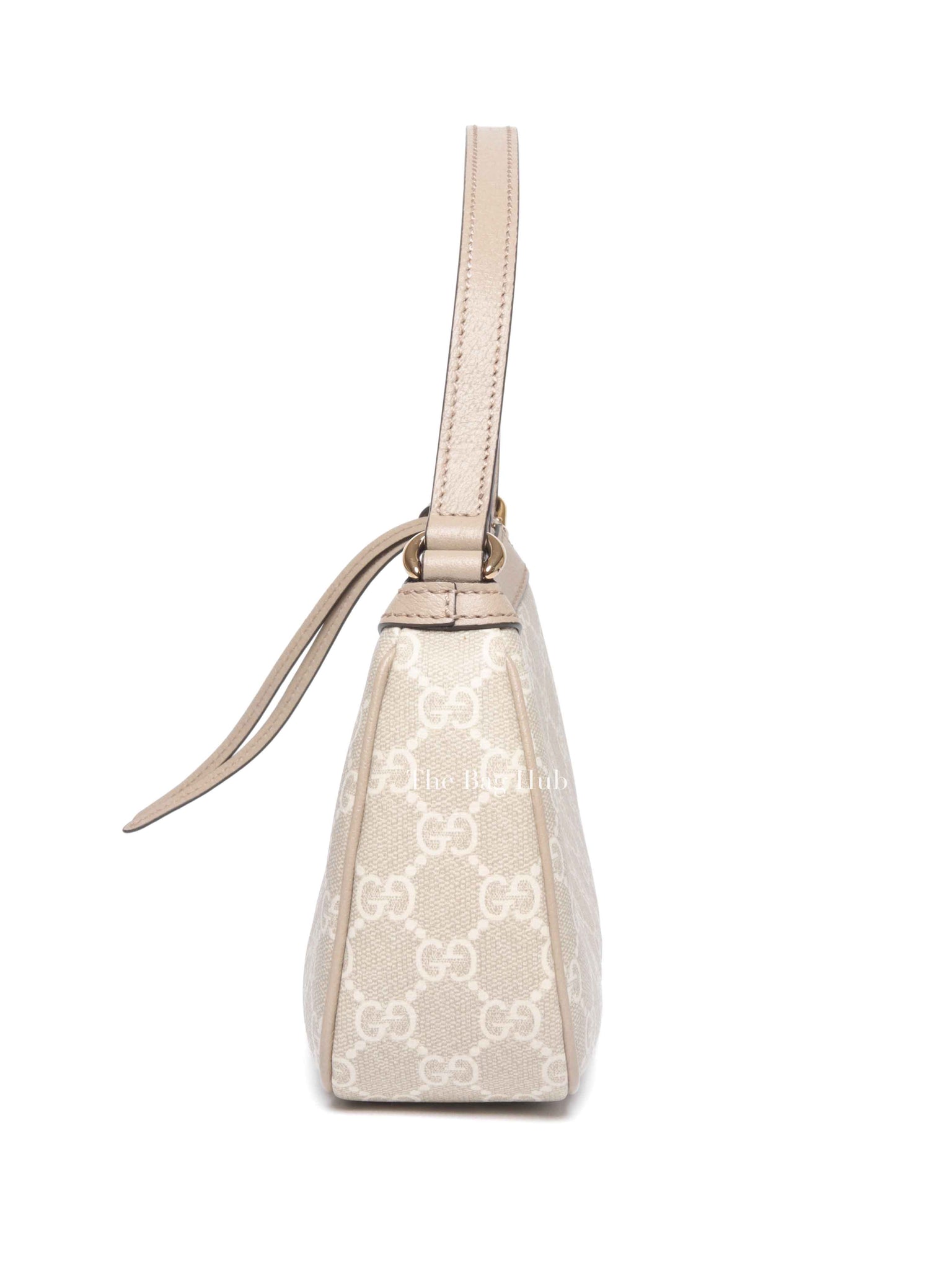 Gucci Beige/White GG Supreme Canvas Ophidia Small Shoulder Bag