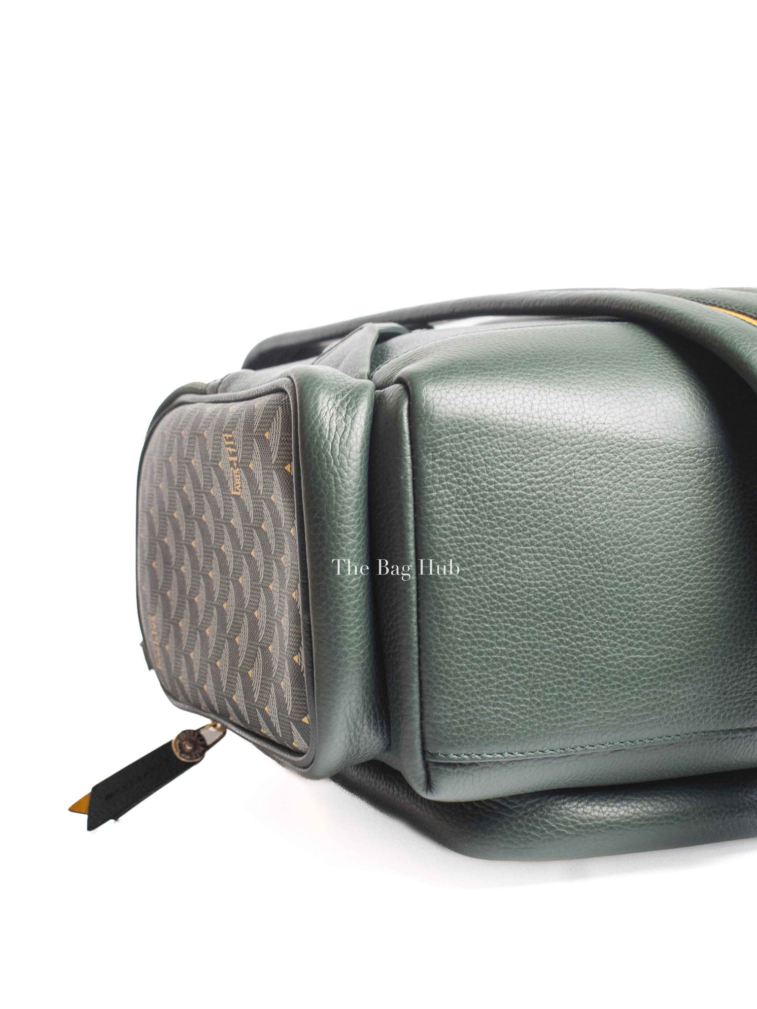 Faure Le Page Green Leather Back Up 21 Backpack