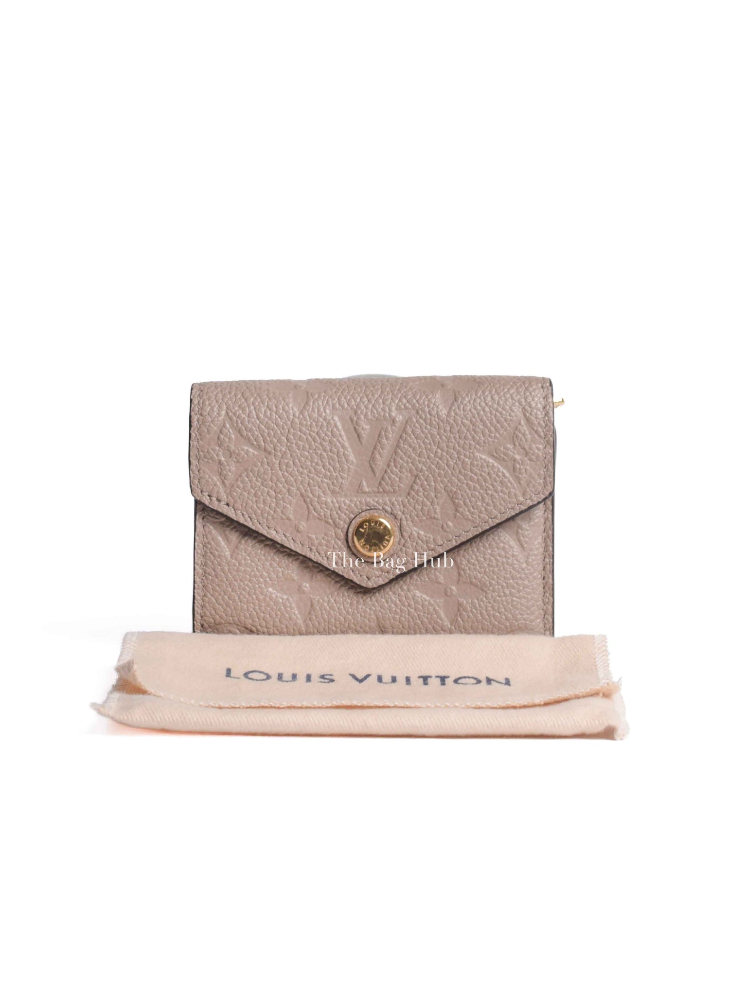 Louis Vuitton Turtledove Monogram Empreinte Leather Zoe Wallet
