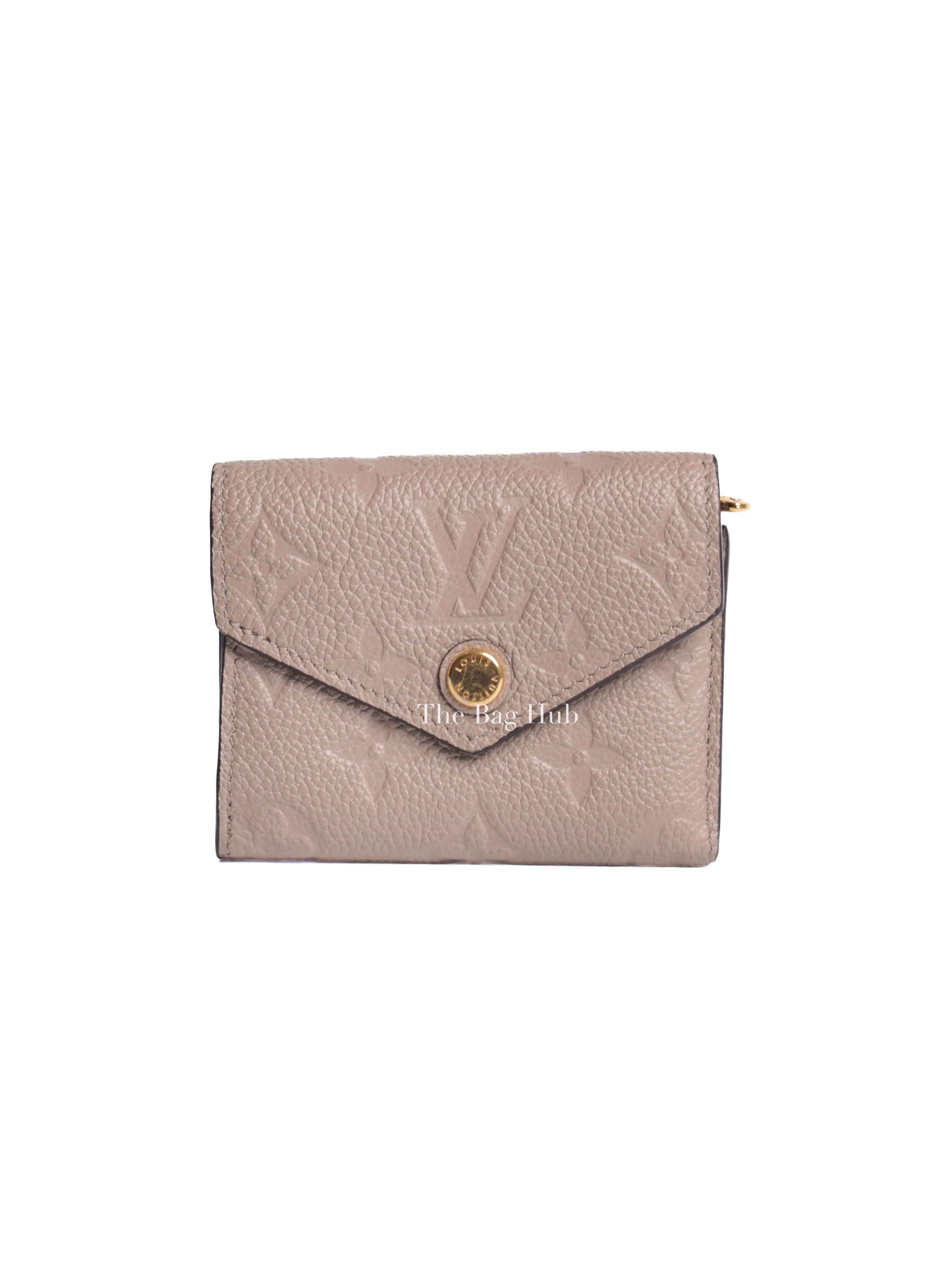 Louis Vuitton Turtledove Monogram Empreinte Leather Zoe Wallet