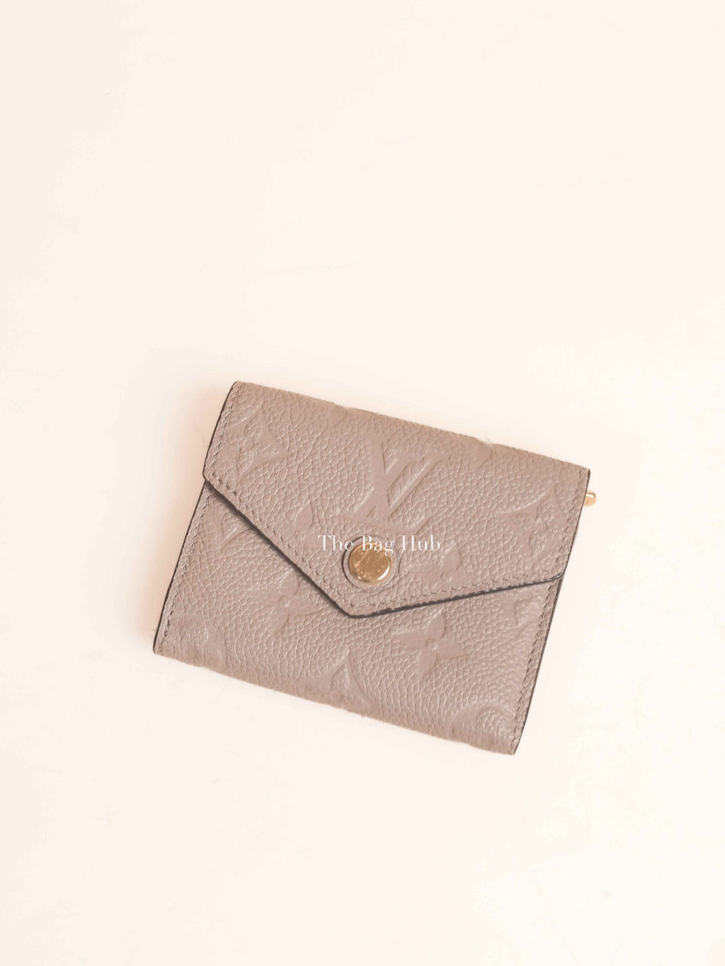 Louis Vuitton Turtledove Monogram Empreinte Leather Zoe Wallet