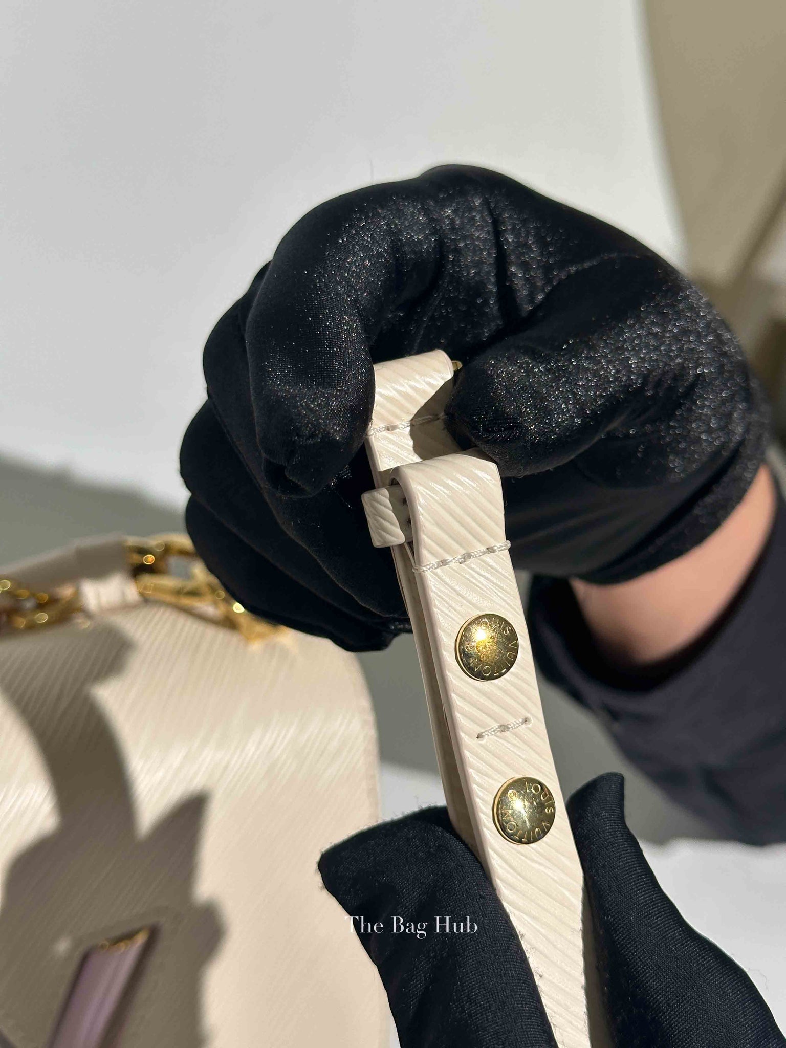 Louis Vuitton Quartz Epi PM Twist Braided Chain Shoulder Bag