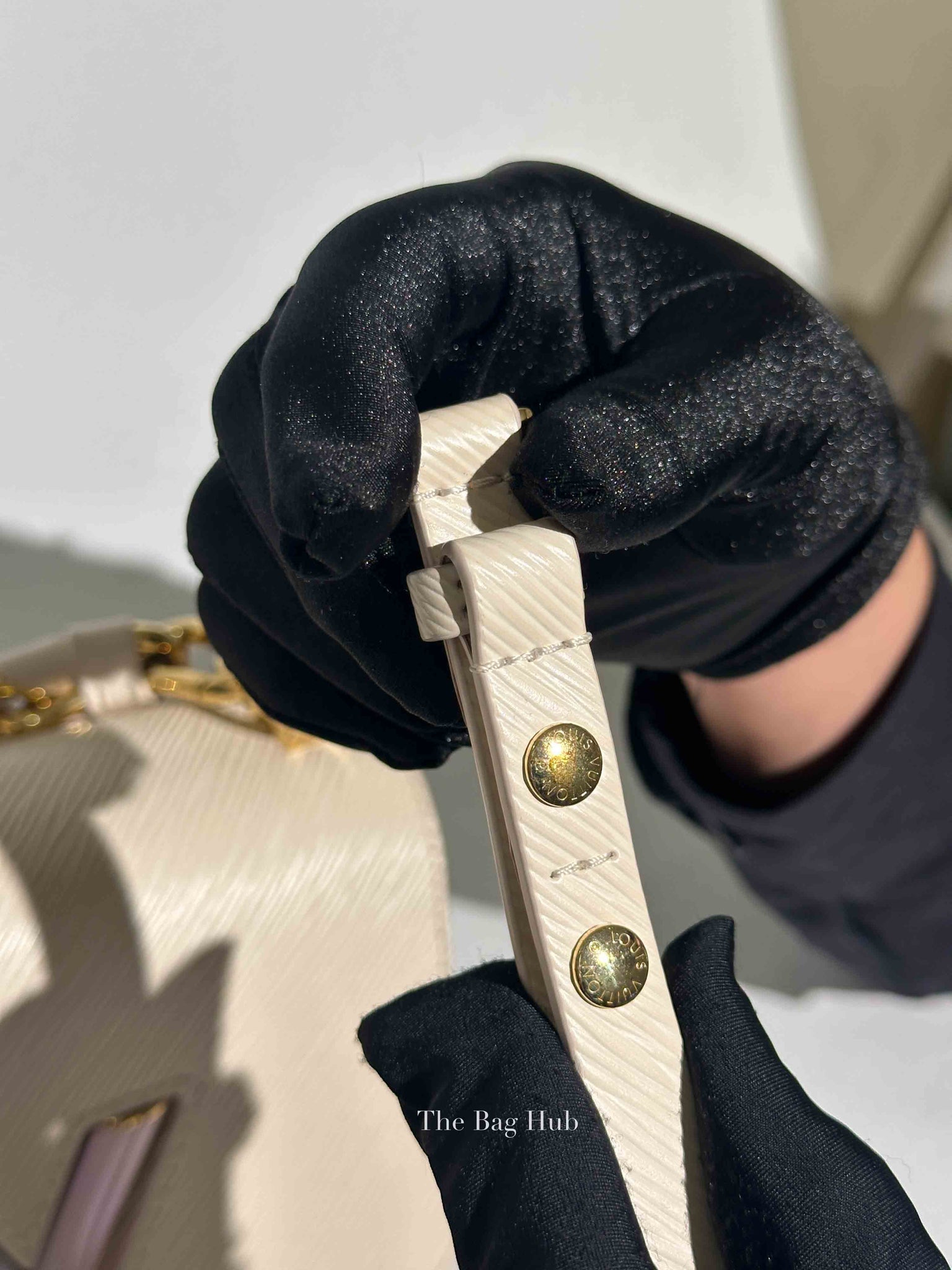 Louis Vuitton Quartz Epi PM Twist Braided Chain Shoulder Bag