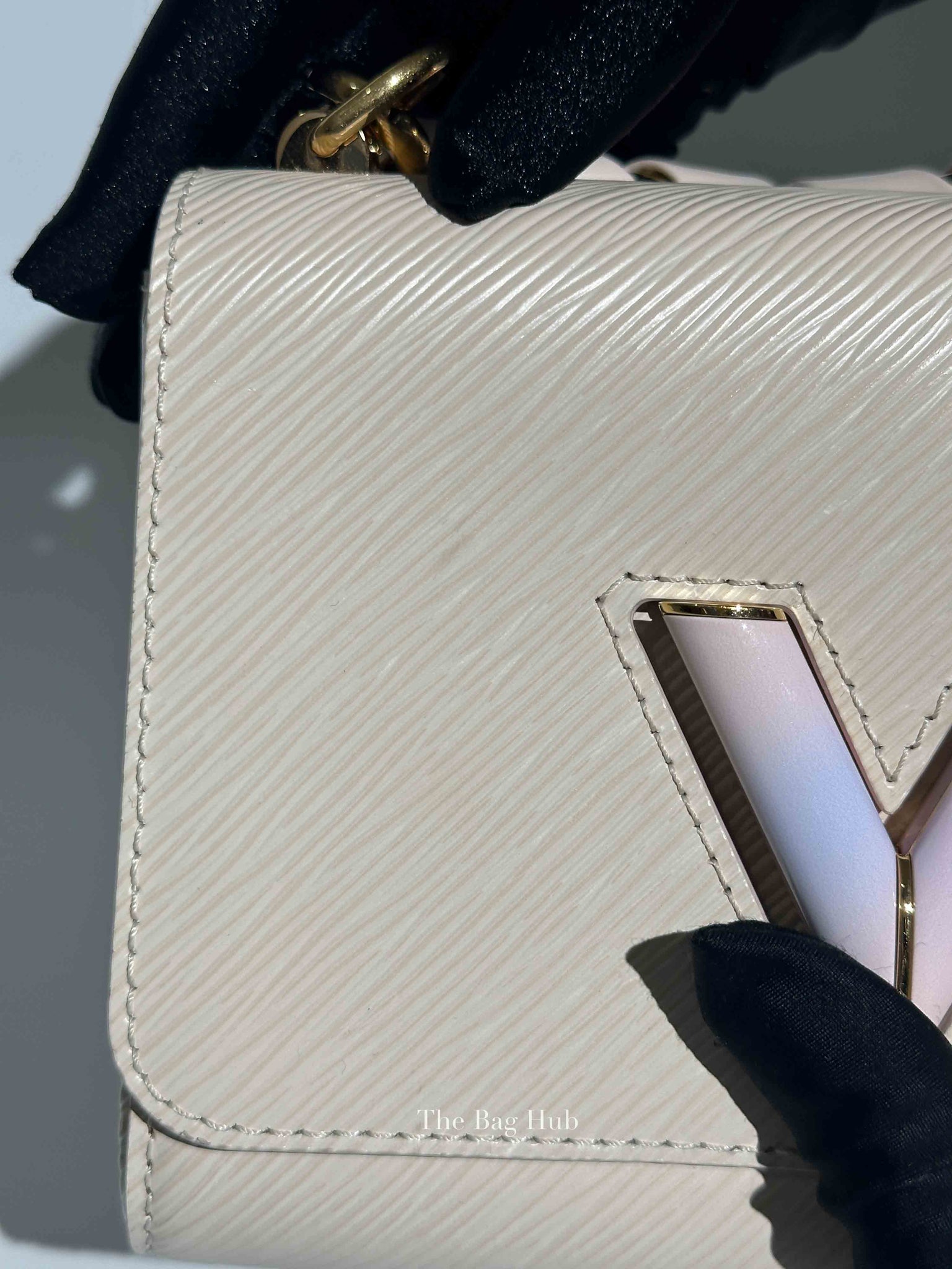 Louis Vuitton Quartz Epi PM Twist Braided Chain Shoulder Bag