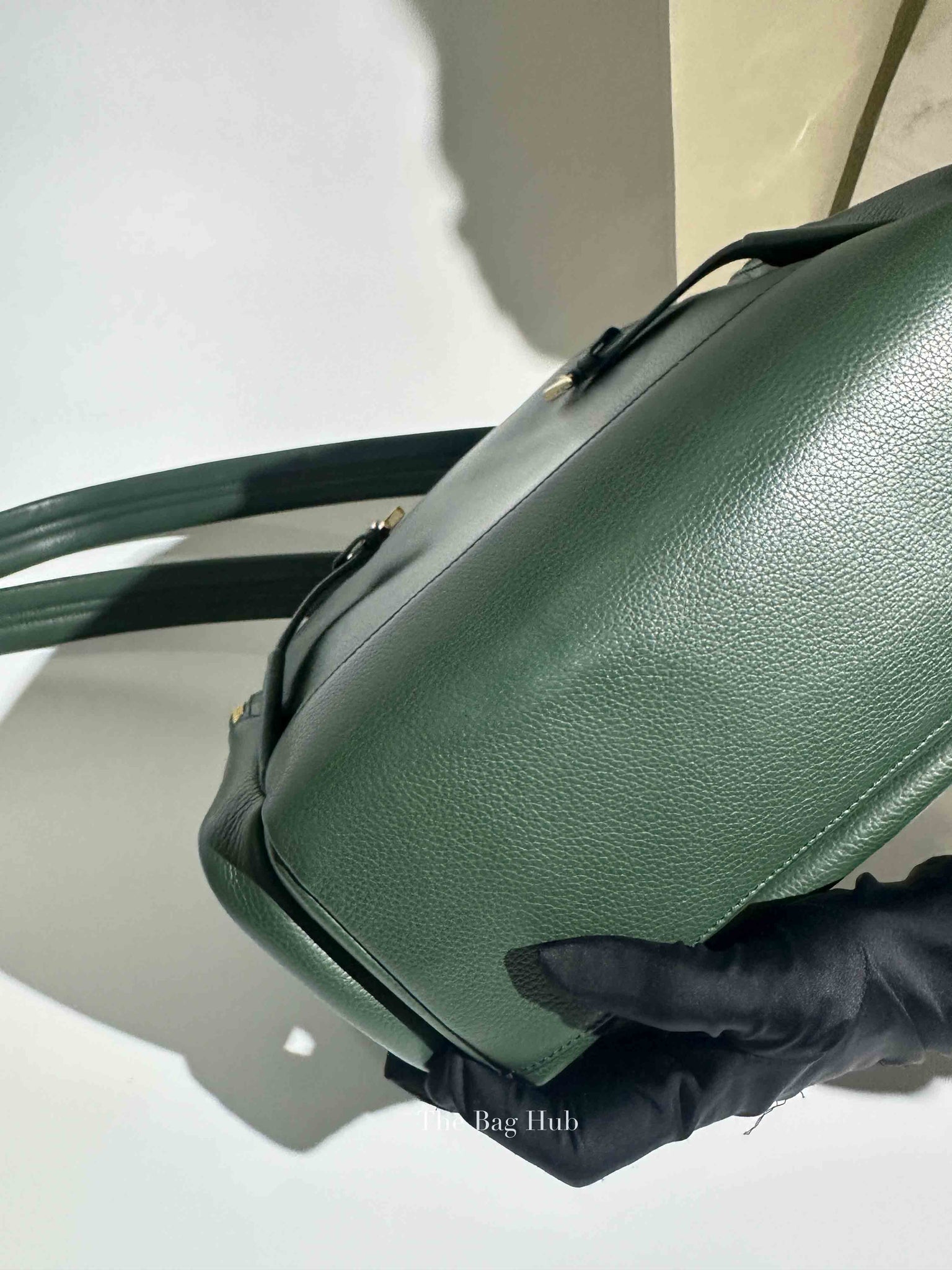 Faure Le Page Green Leather Back Up 21 Backpack