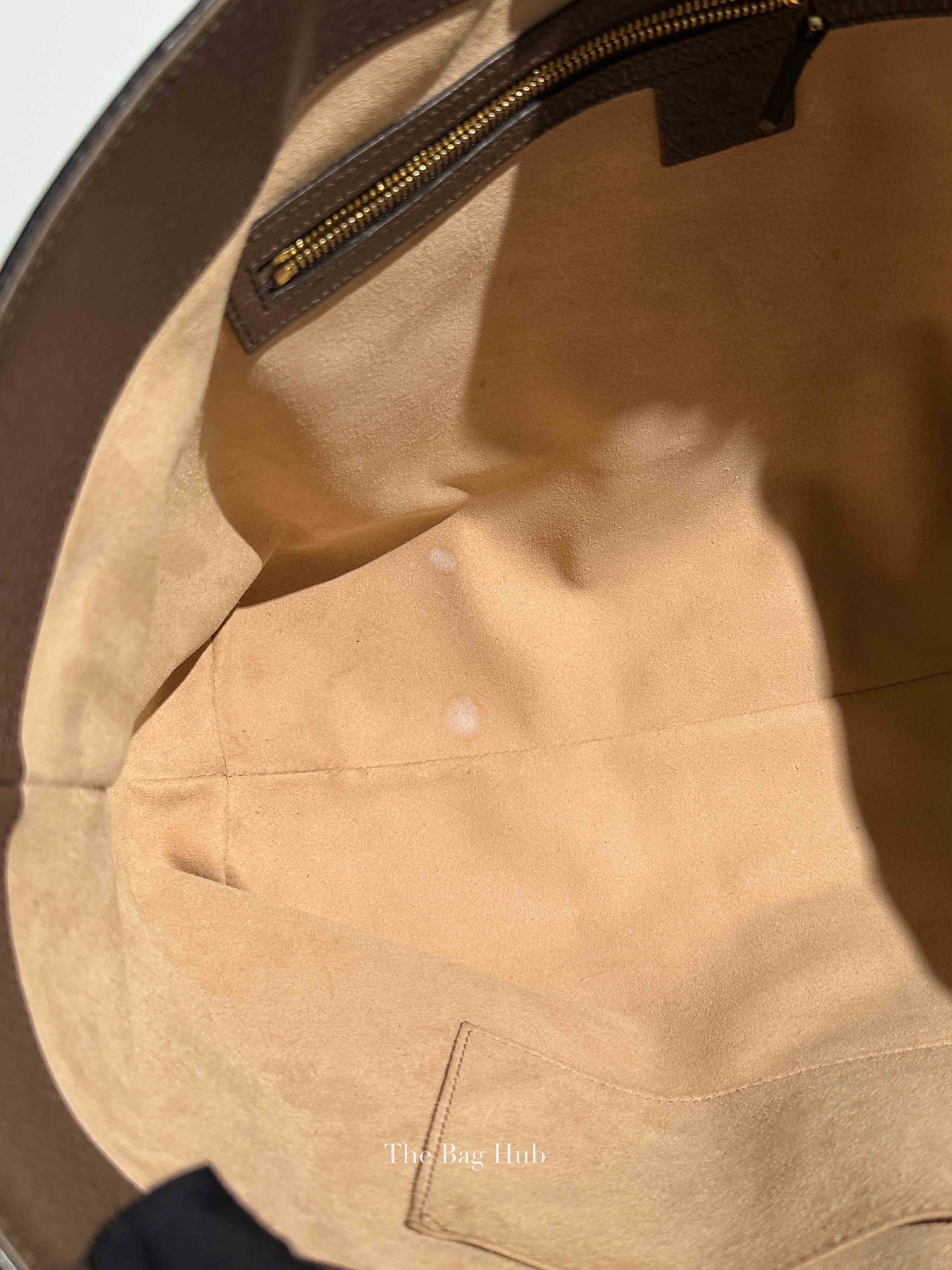 Gucci Beige/Ebony GG Canvas Web Ophidia Medium Tote Bag