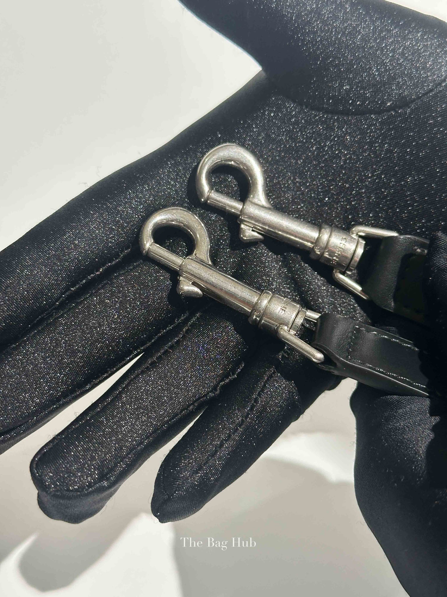 Celine Black Triomphe Canvas/Calfskin Small Messenger Bag