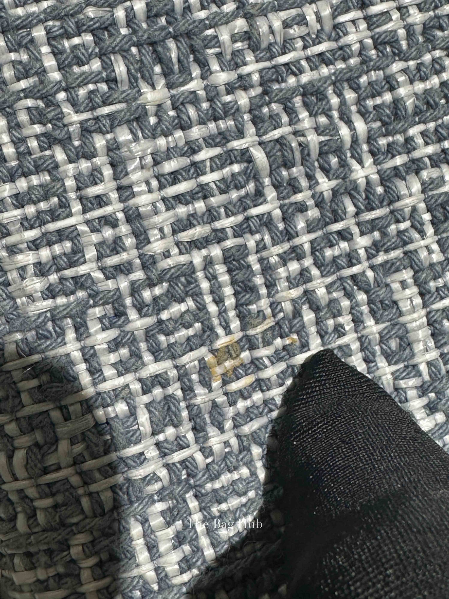 Chanel Blue Tweed Deauville Clutch Bag