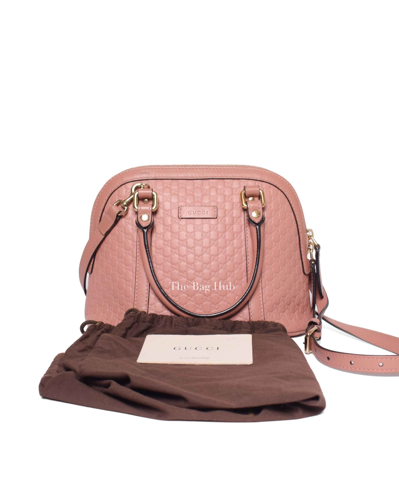 Gucci Pink Microguccisima Leather Mini Dome Bag