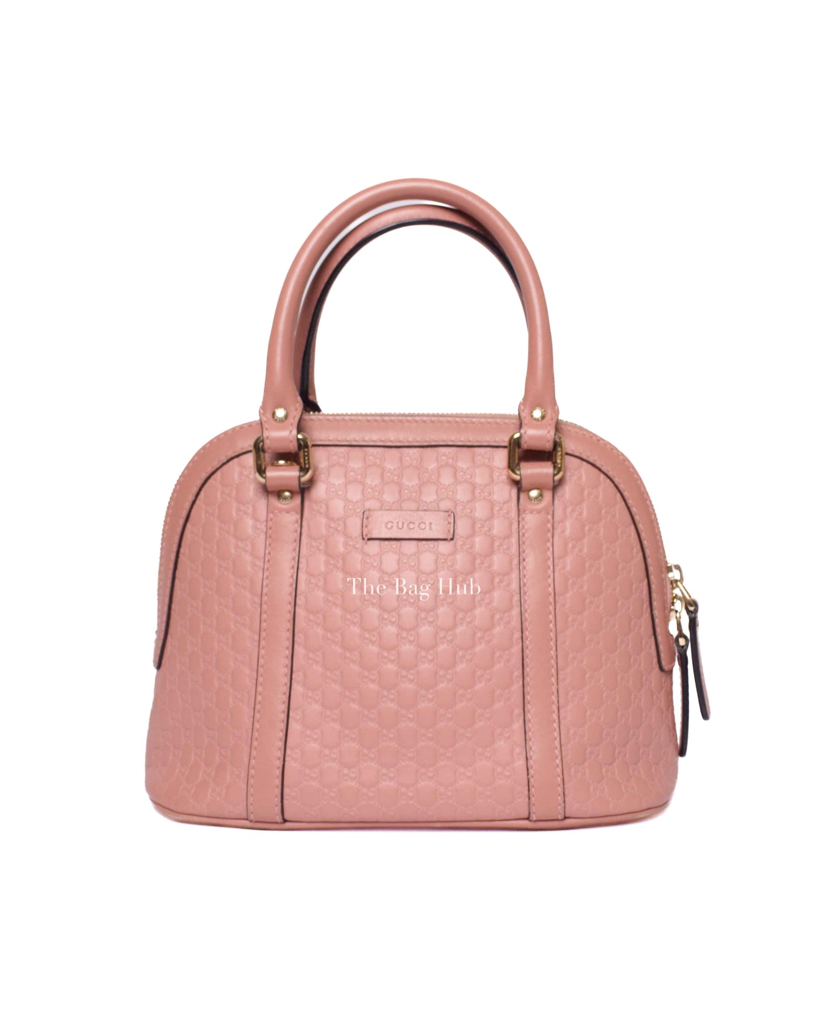 Gucci Pink Microguccisima Leather Mini Dome Bag