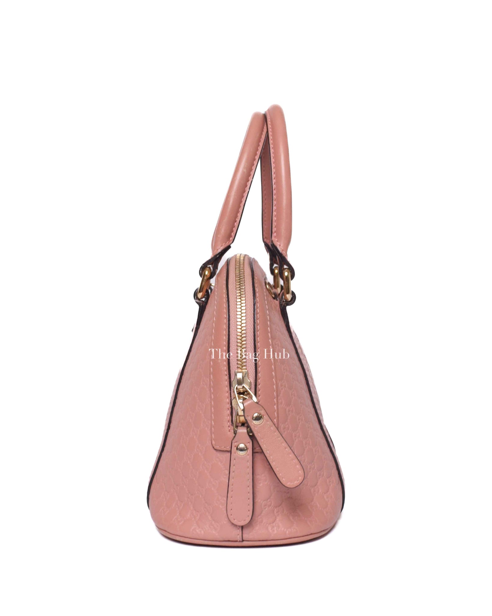 Gucci Pink Microguccisima Leather Mini Dome Bag