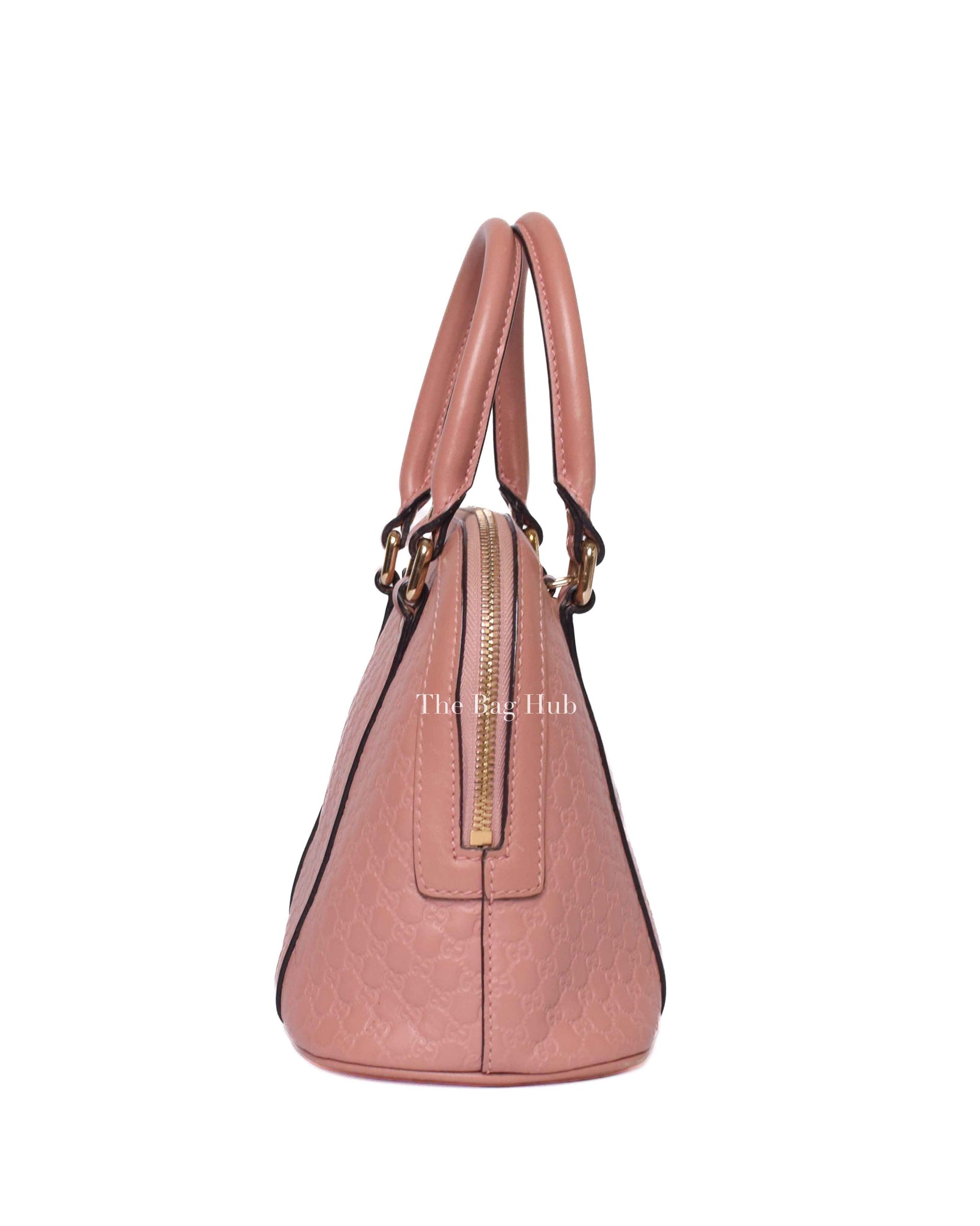 Gucci Pink Microguccisima Leather Mini Dome Bag