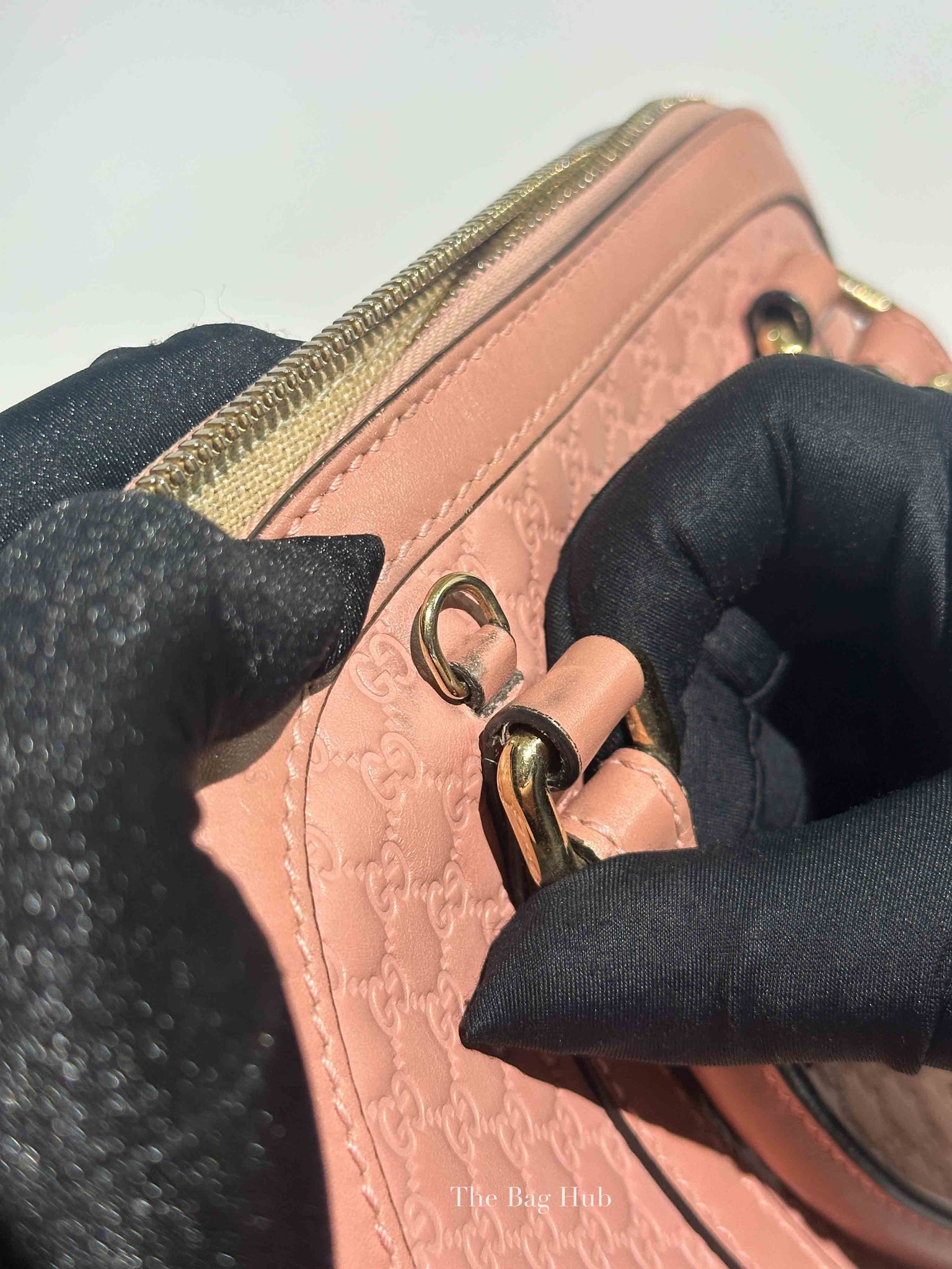 Gucci Pink Microguccisima Leather Mini Dome Bag