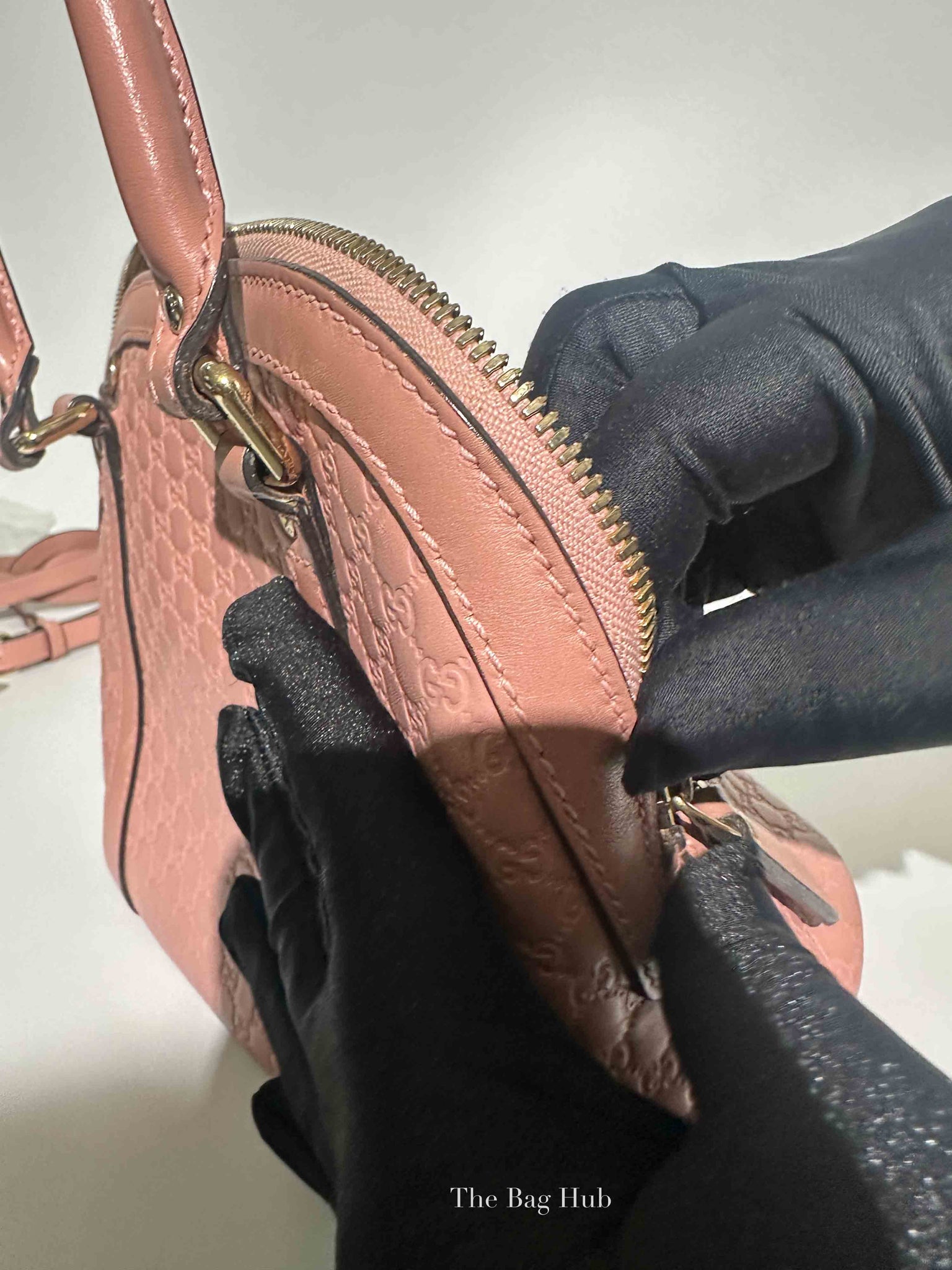 Gucci Pink Microguccisima Leather Mini Dome Bag