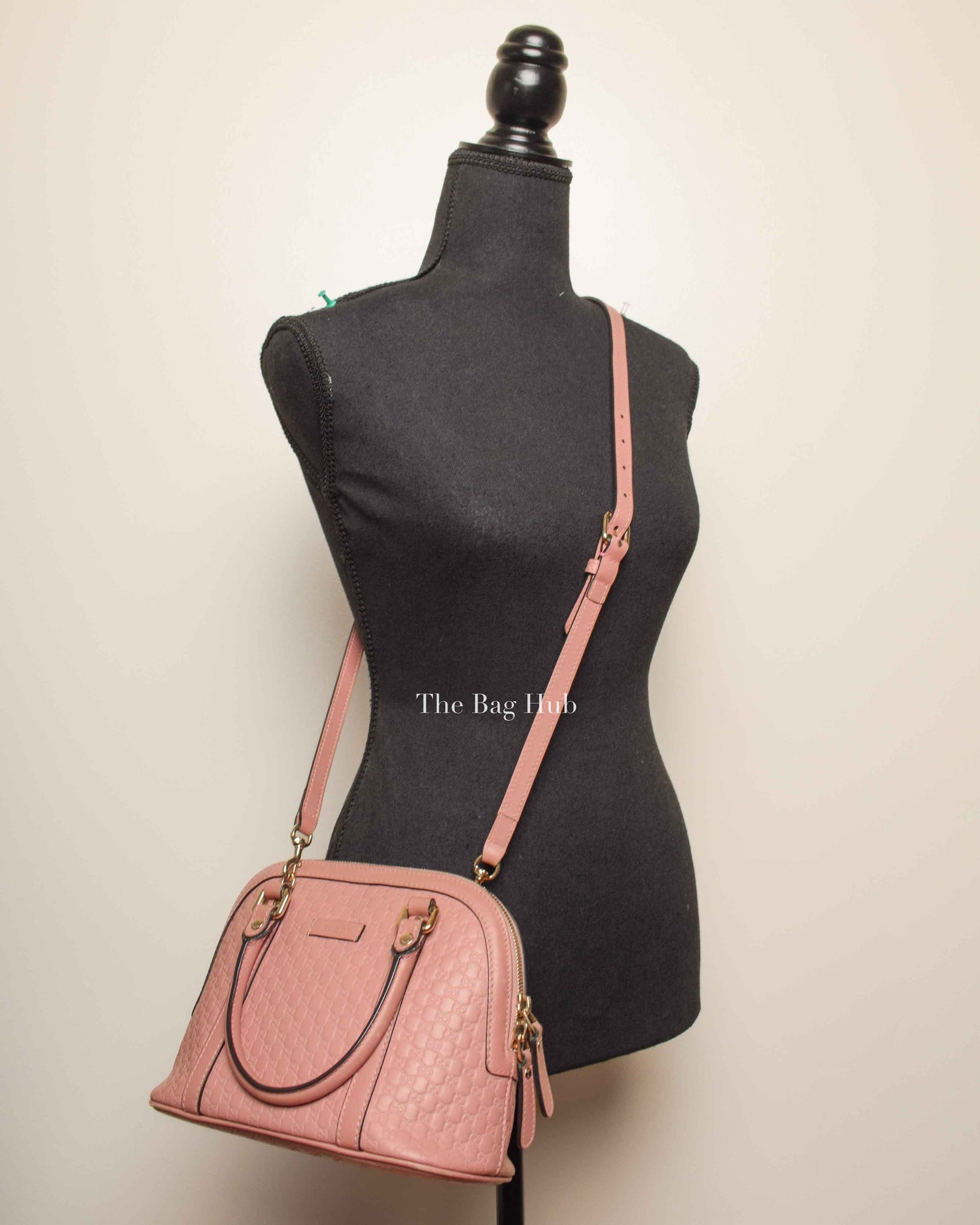 Gucci Pink Microguccisima Leather Mini Dome Bag