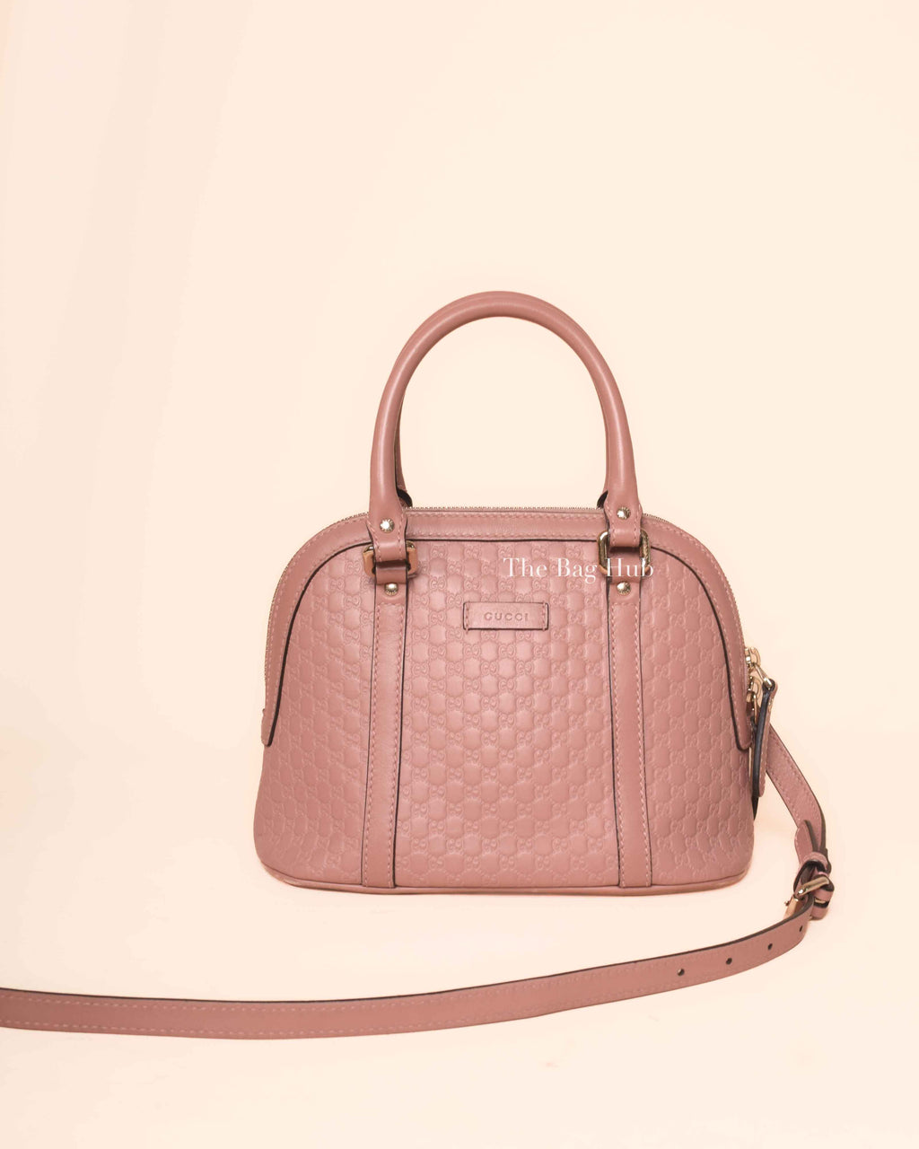 Gucci Pink Microguccisima Leather Mini Dome Bag