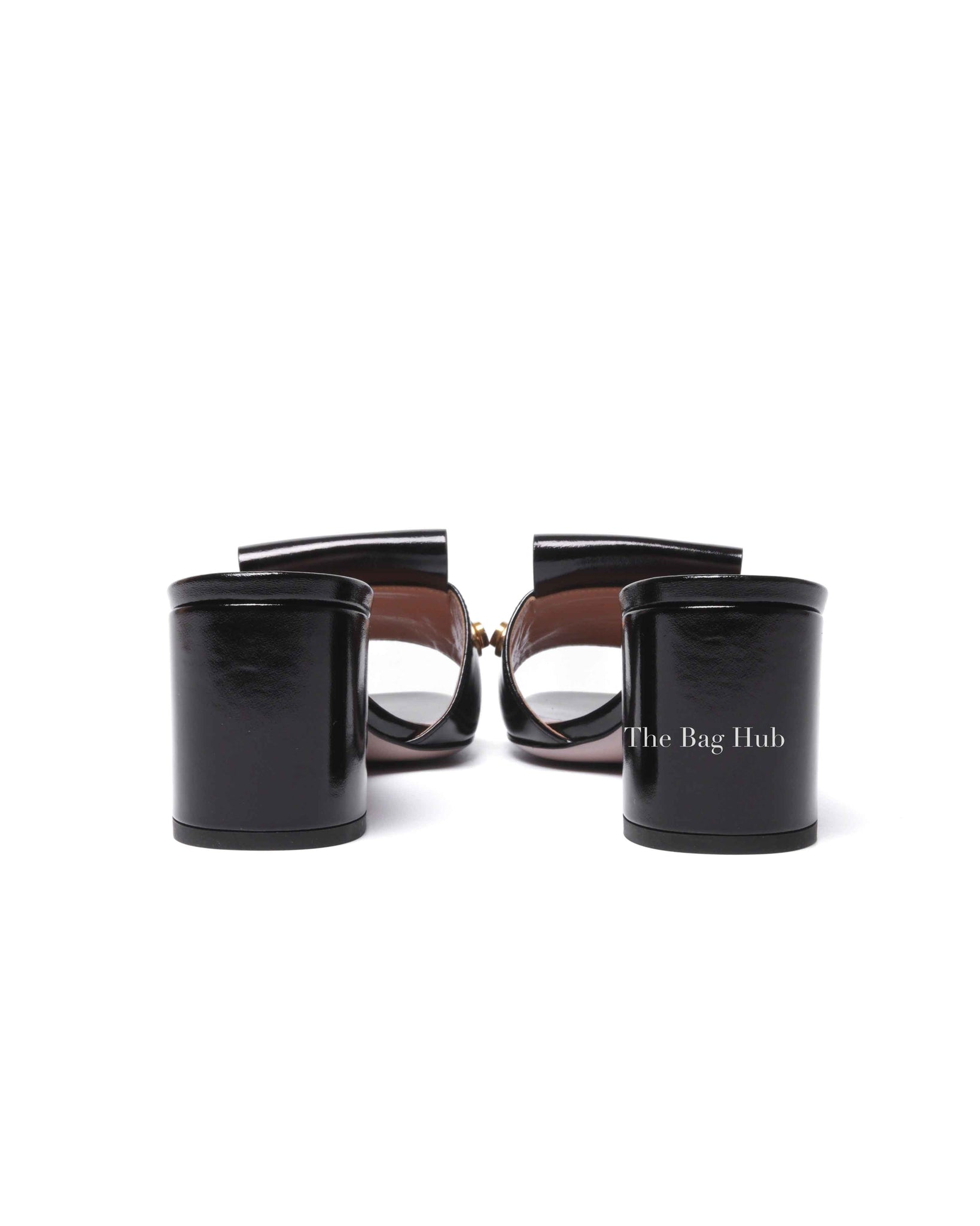 Valentino Garavani Nero Calfskin VLogo Signature Sandals Size 36.5