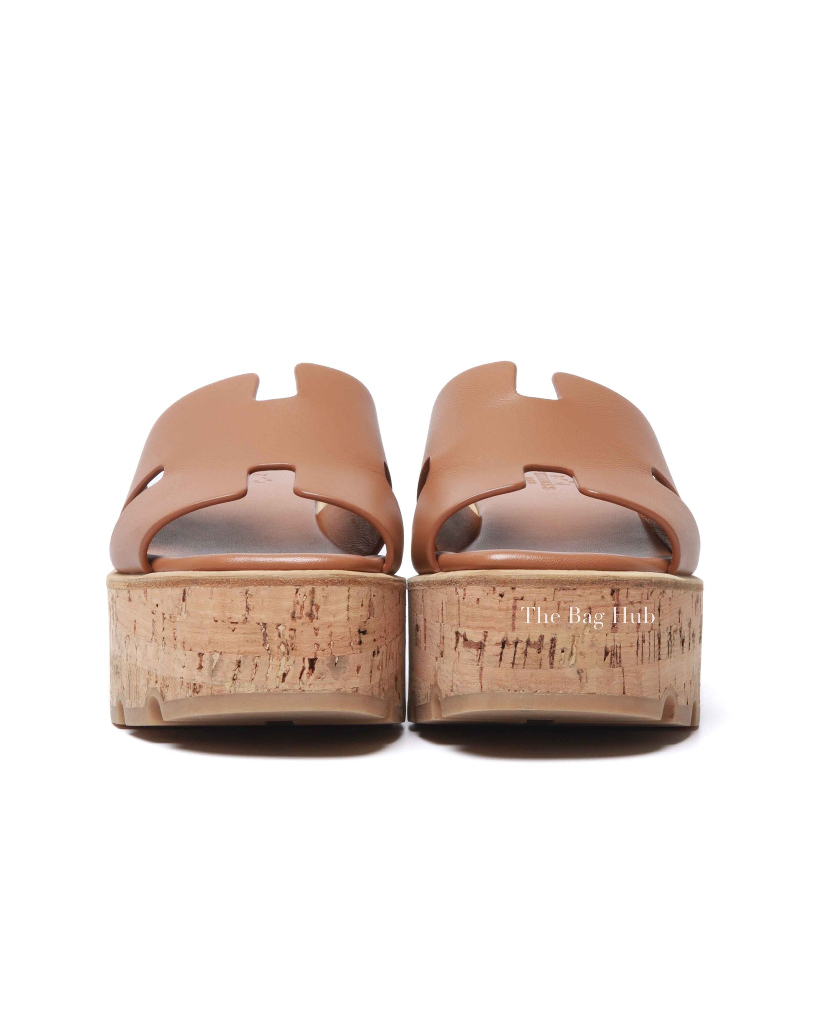Hermes Naturel Leather Eze 30 Sandals Size 36