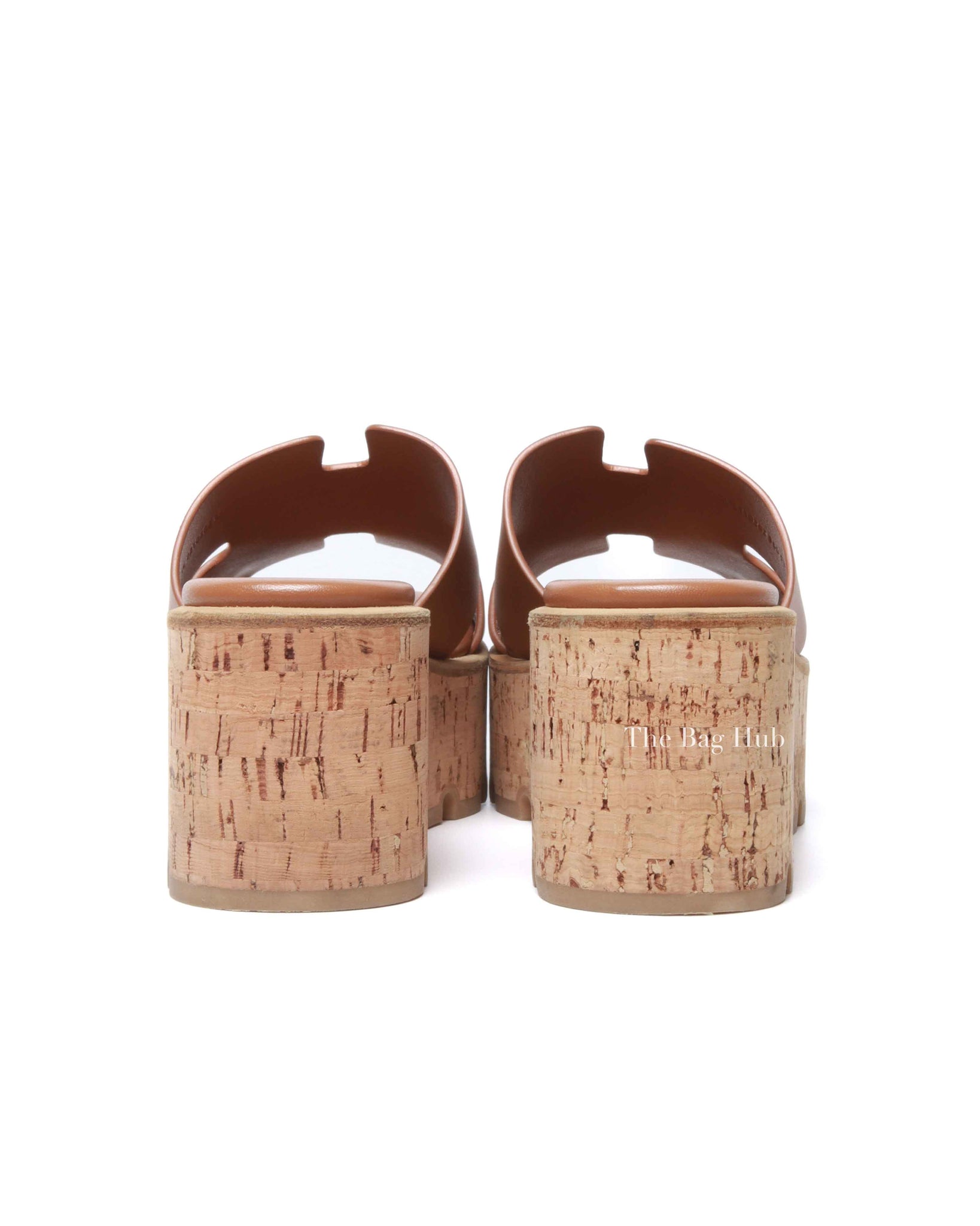 Hermes Naturel Leather Eze 30 Sandals Size 36