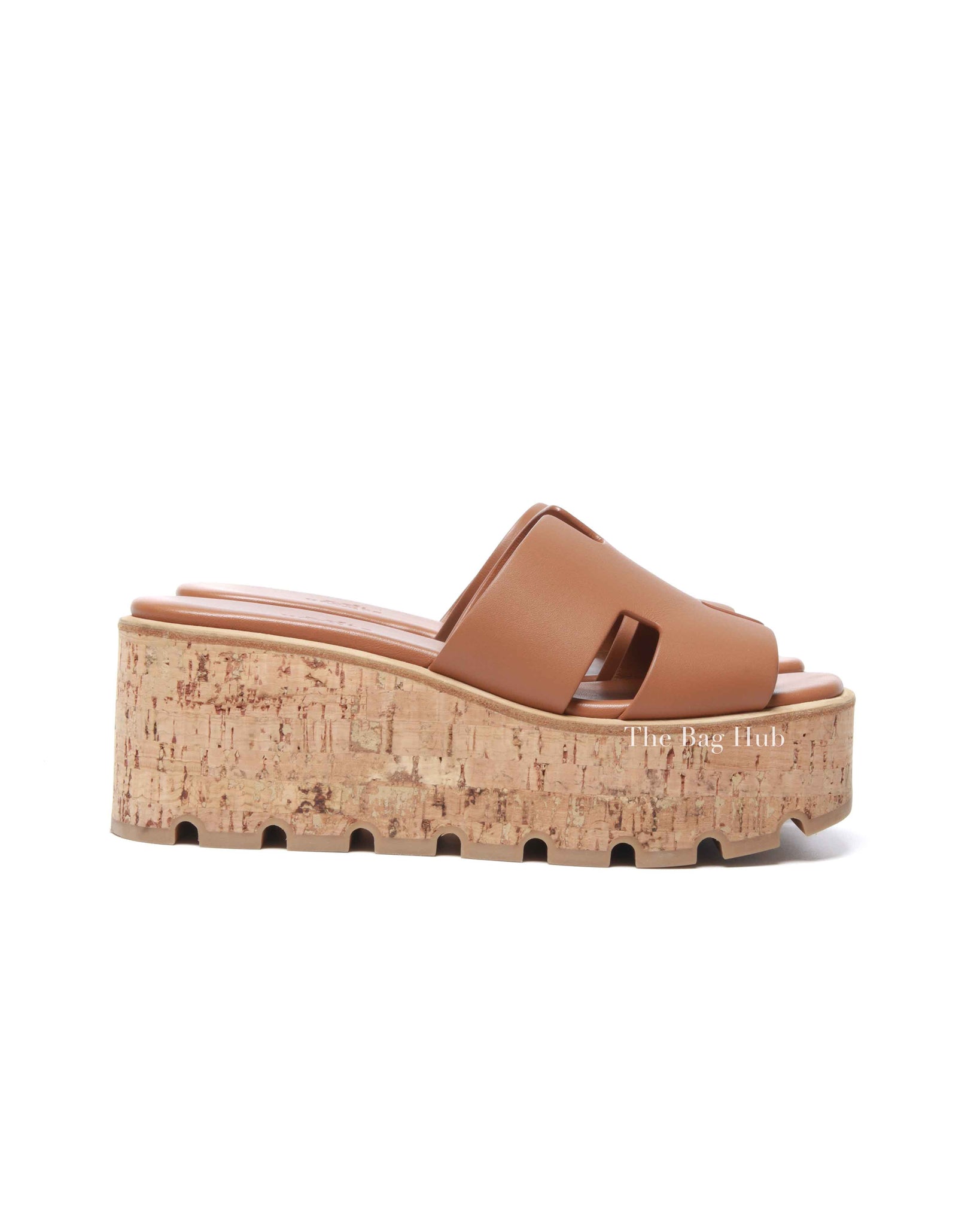 Hermes Naturel Leather Eze 30 Sandals Size 36