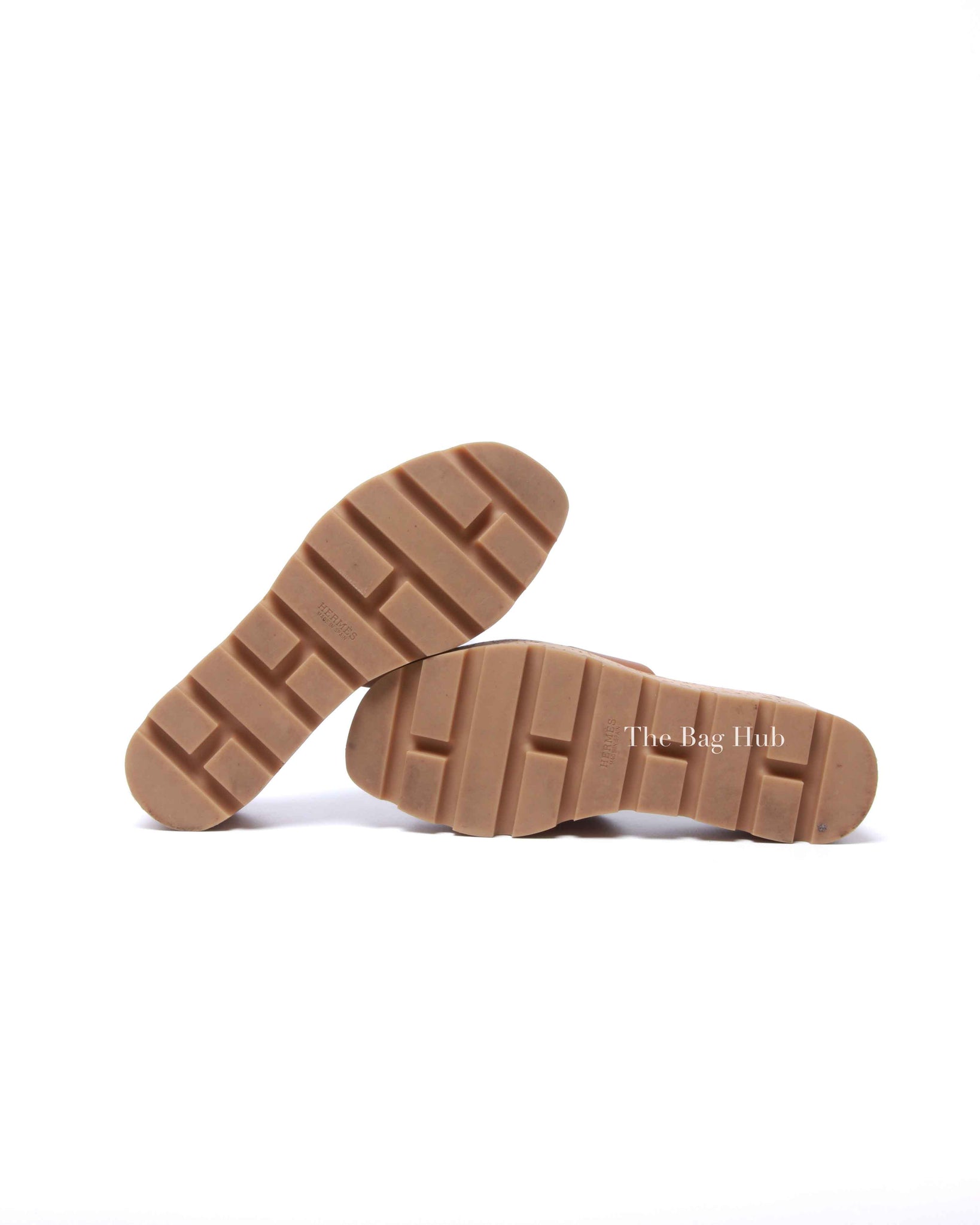 Hermes Naturel Leather Eze 30 Sandals Size 36