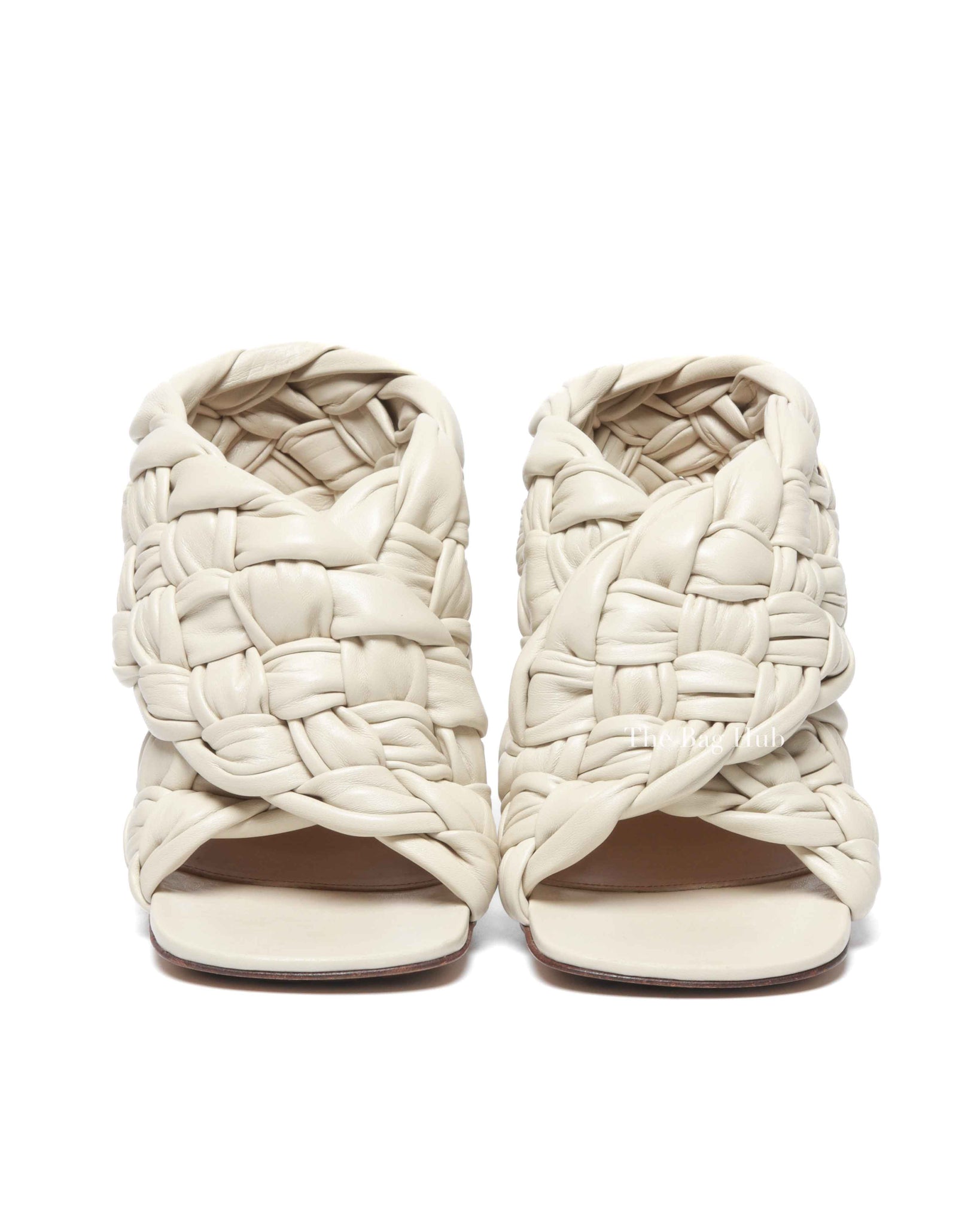 Bottega Veneta Wax Shiny Nappa Intrecciato The Board Sandals Size 36