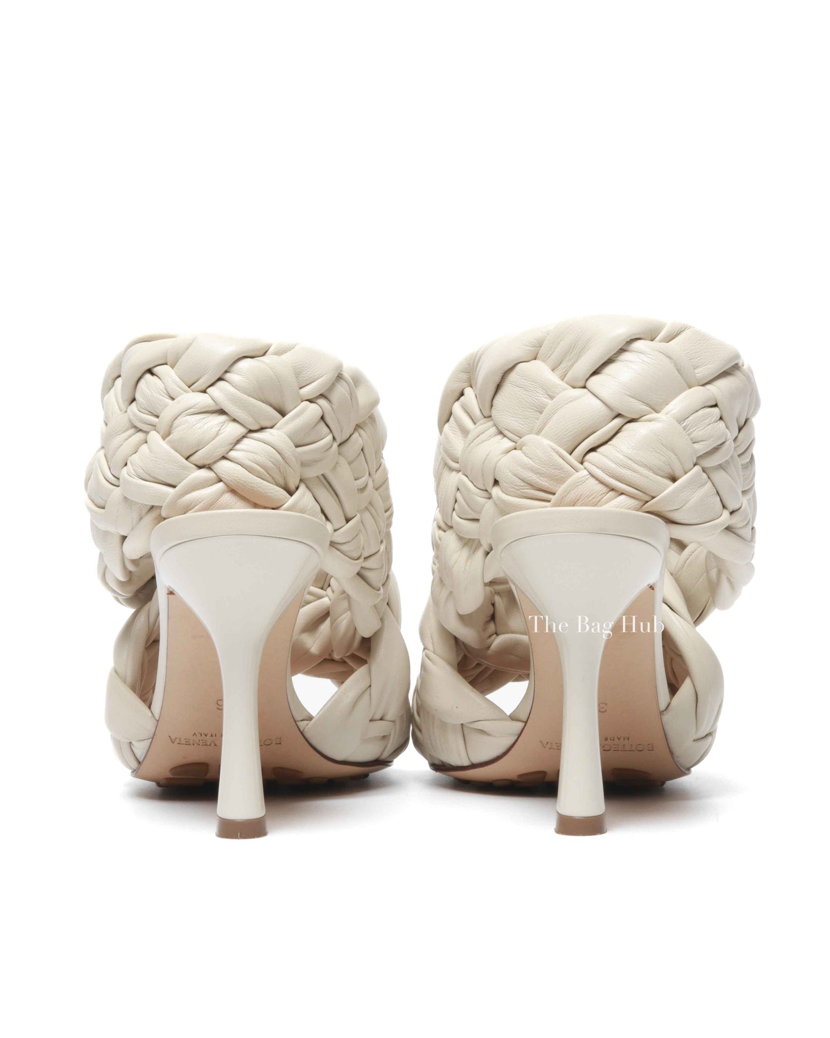 Bottega Veneta Wax Shiny Nappa Intrecciato The Board Sandals Size 36