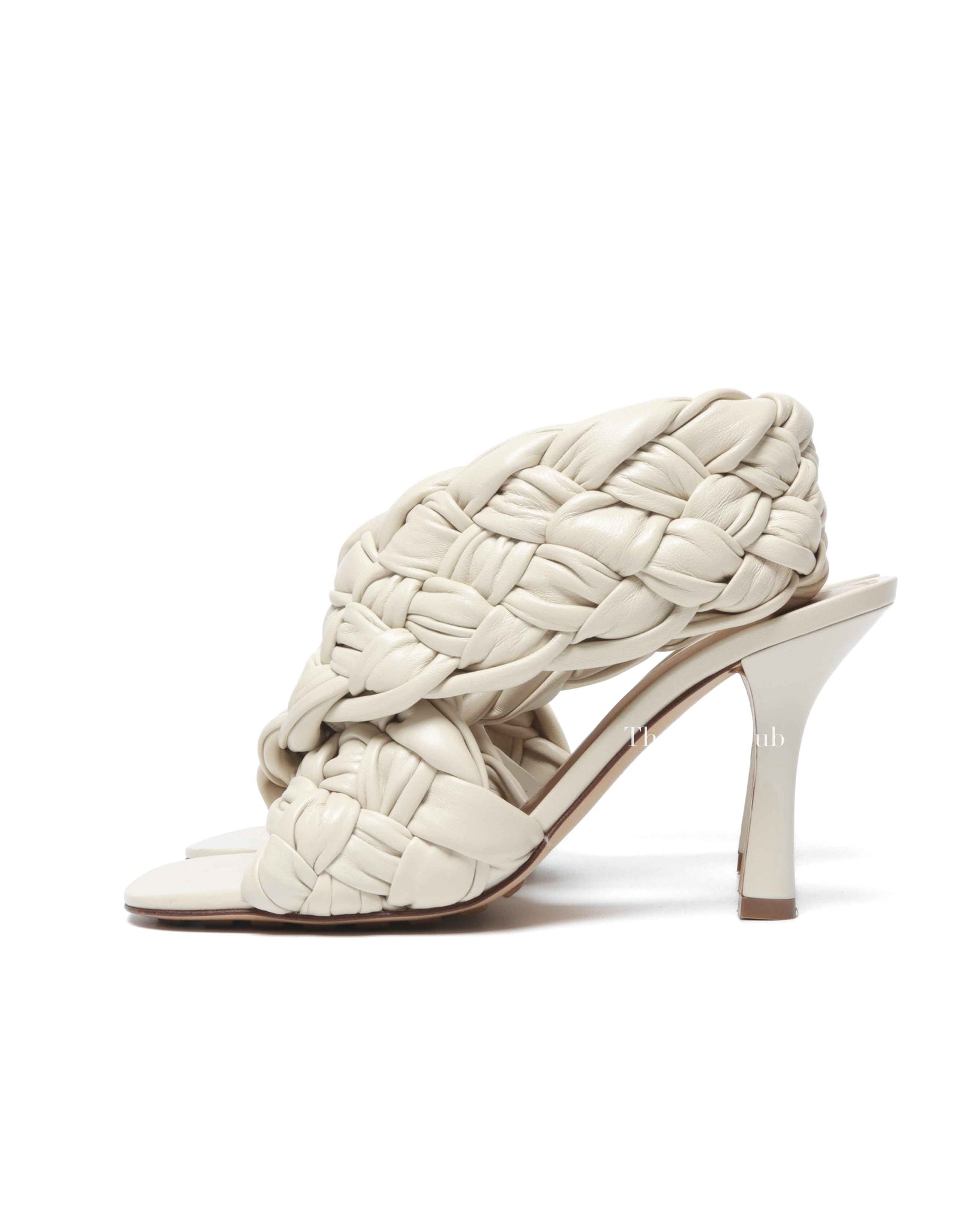 Bottega Veneta Wax Shiny Nappa Intrecciato The Board Sandals Size 36