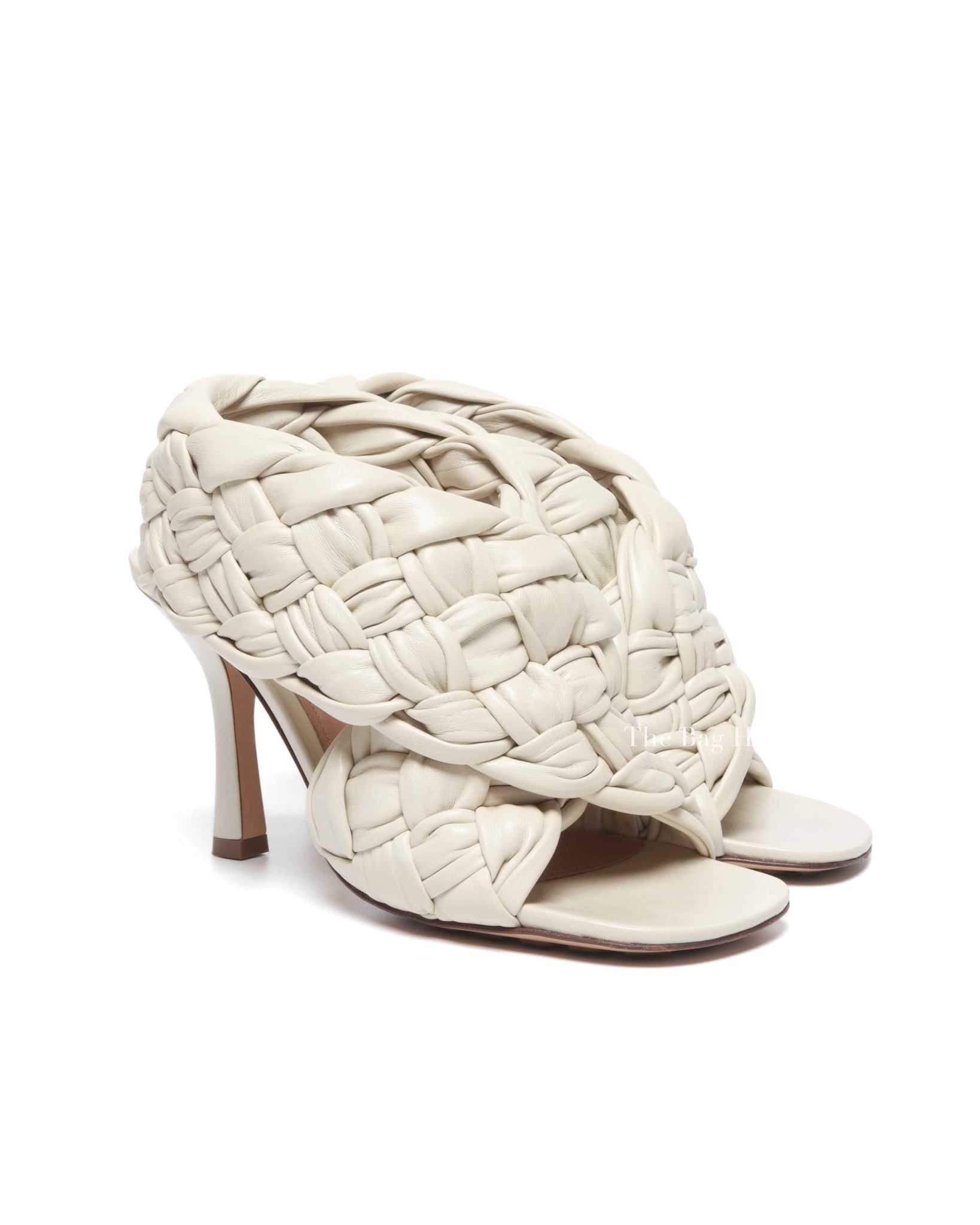 Bottega Veneta Wax Shiny Nappa Intrecciato The Board Sandals Size 36