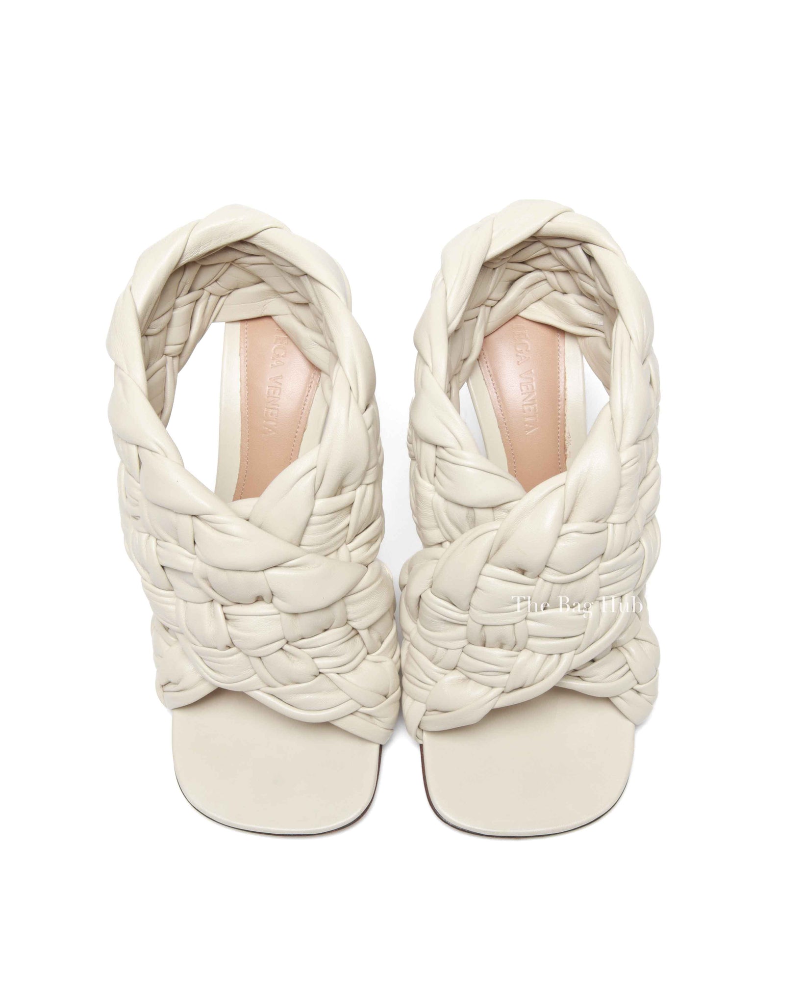 Bottega Veneta Wax Shiny Nappa Intrecciato The Board Sandals Size 36