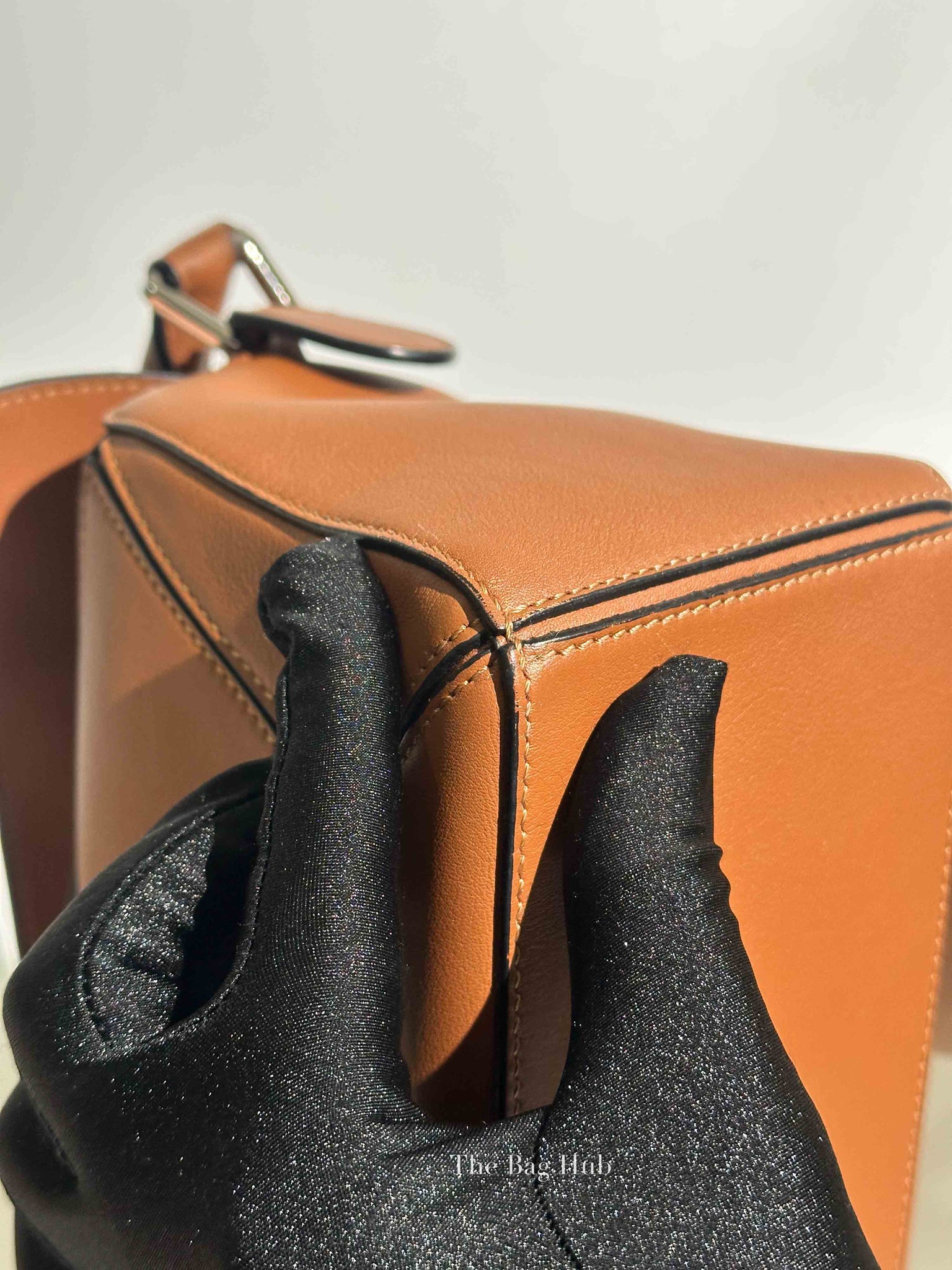 Loewe Tan Leather Small Puzzle Bag