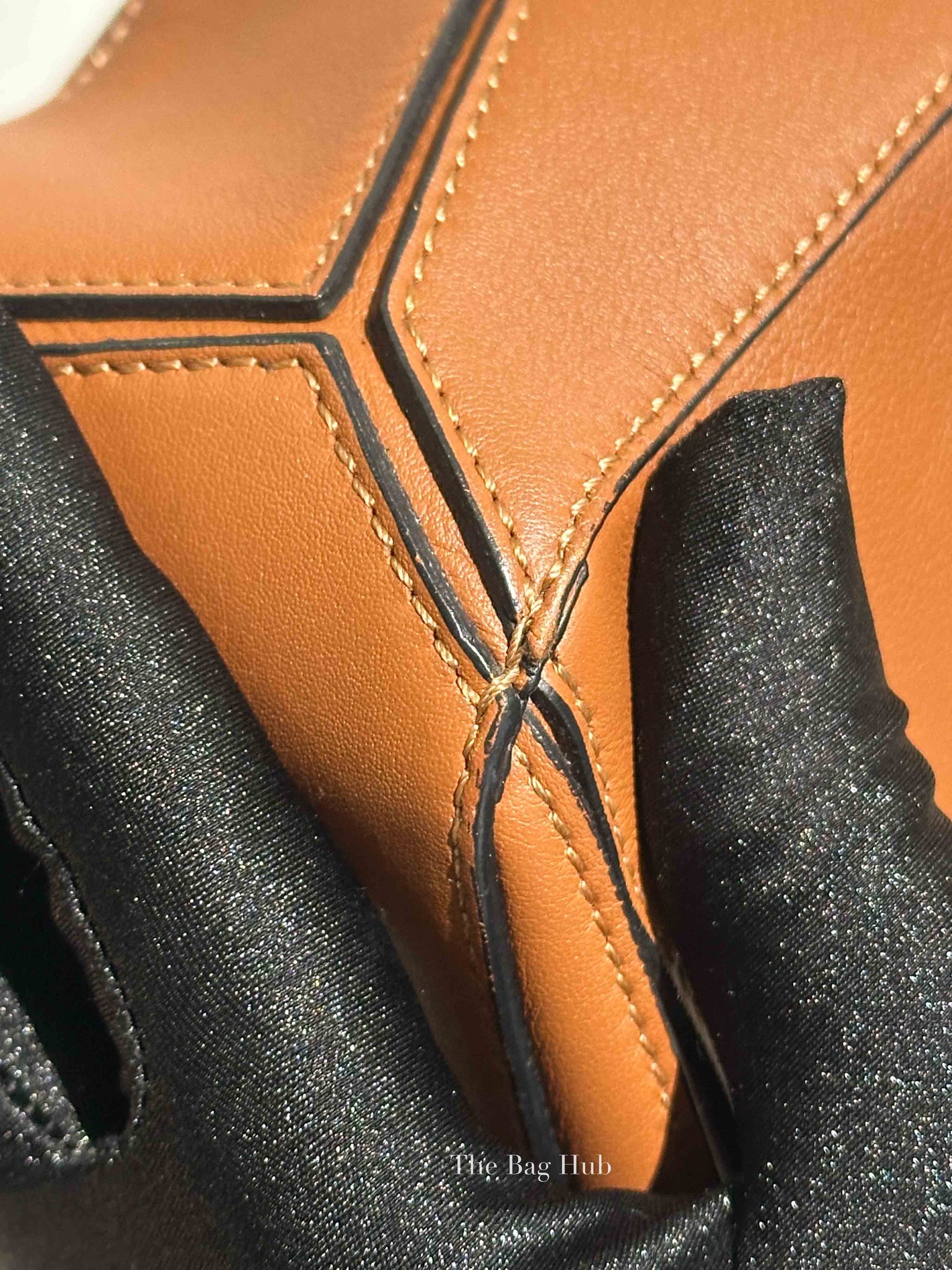 Loewe Tan Leather Small Puzzle Bag