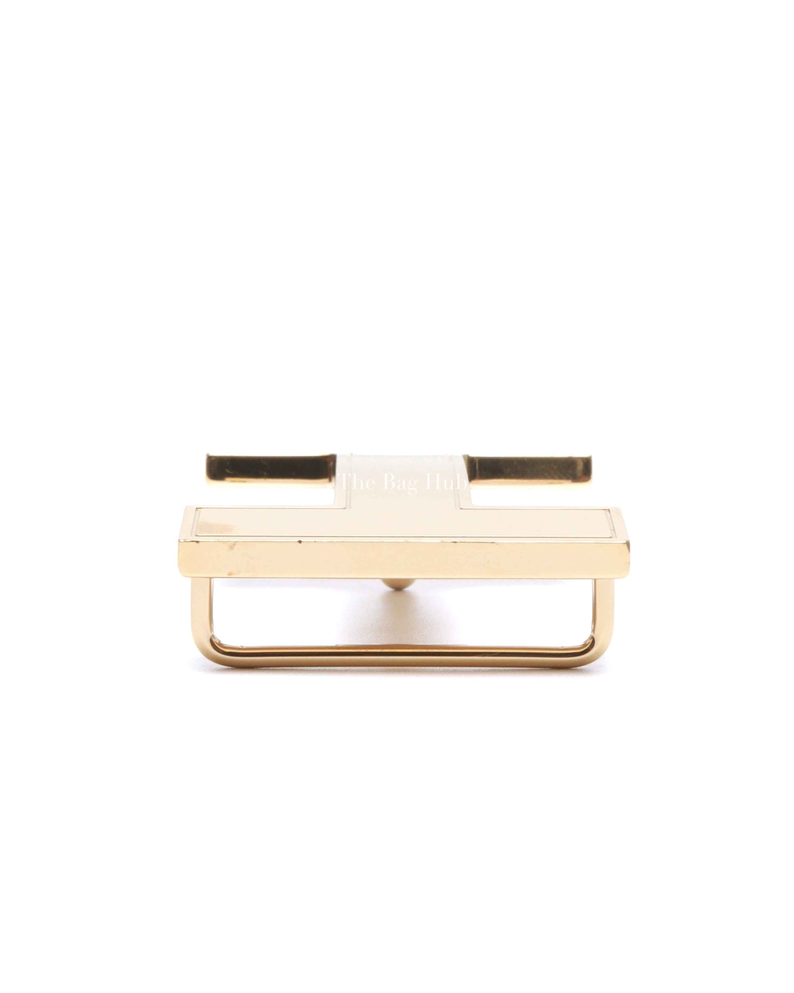 Hermes Gold Metal H Buckle Belt