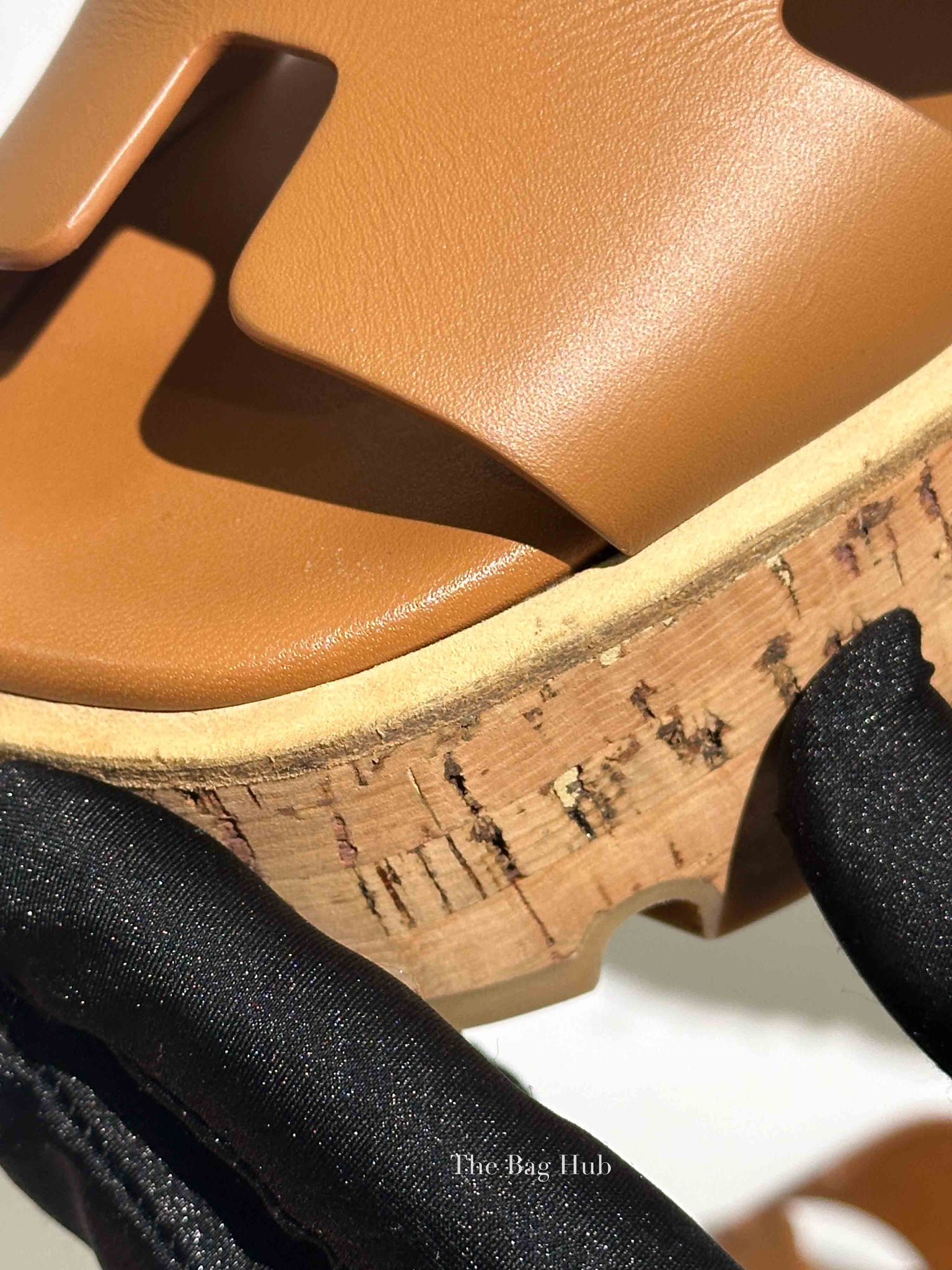 Hermes Naturel Leather Eze 30 Sandals Size 36