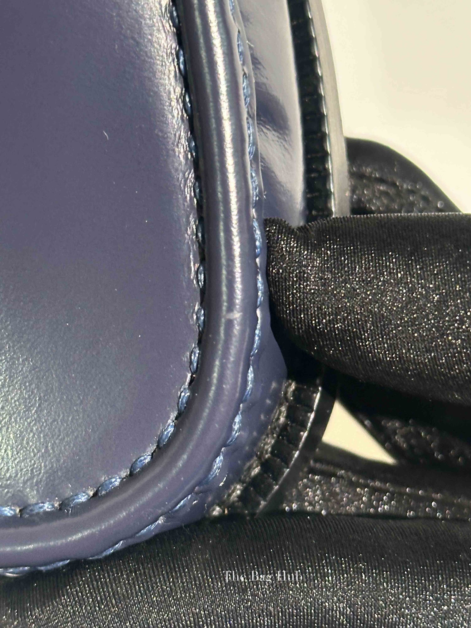 Gucci Dark Blue Leather Horsebit Loafers Size 6.5