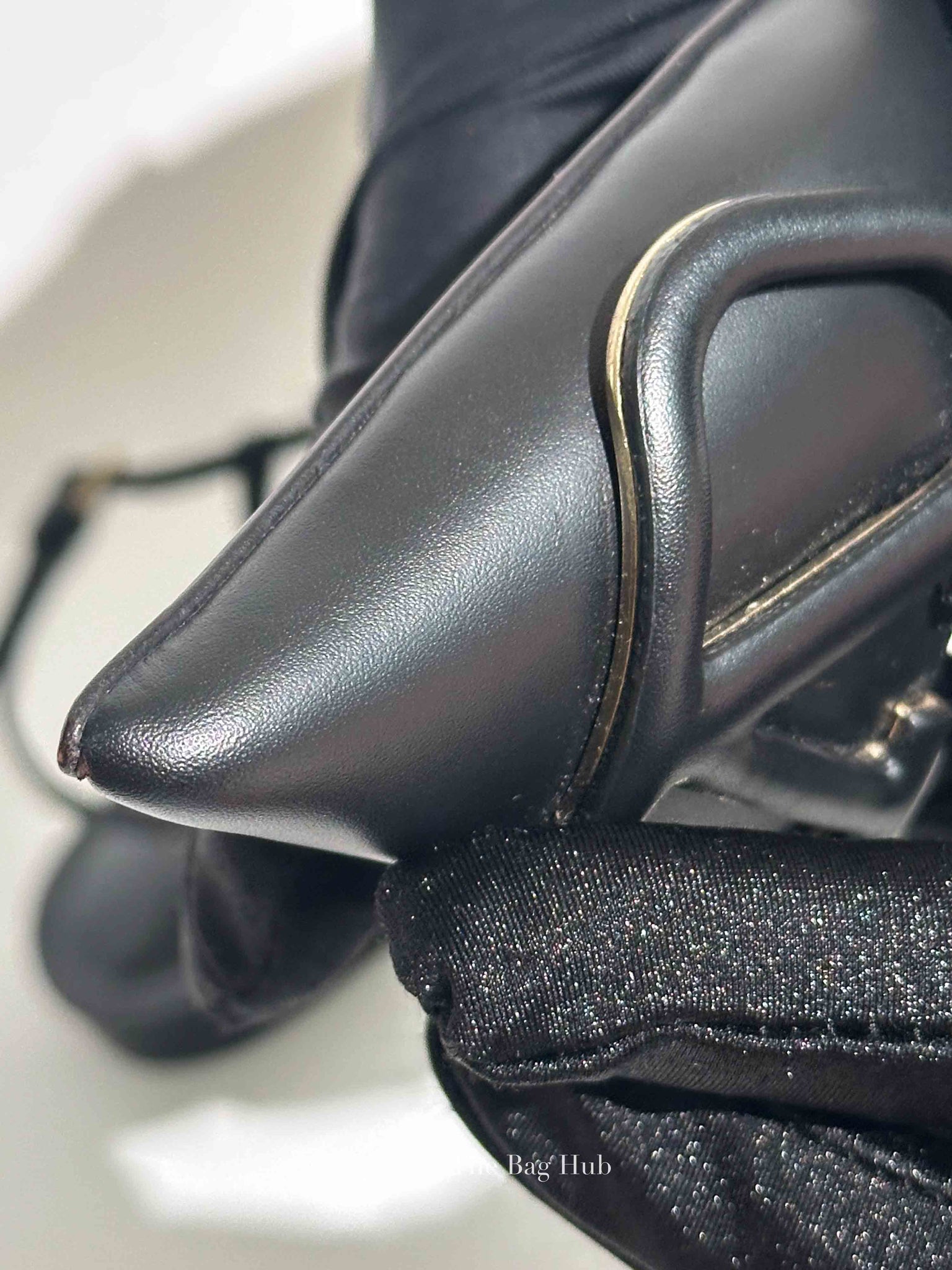 Valentino Garavani Black Leather VLogo Slingback Flats Size 35